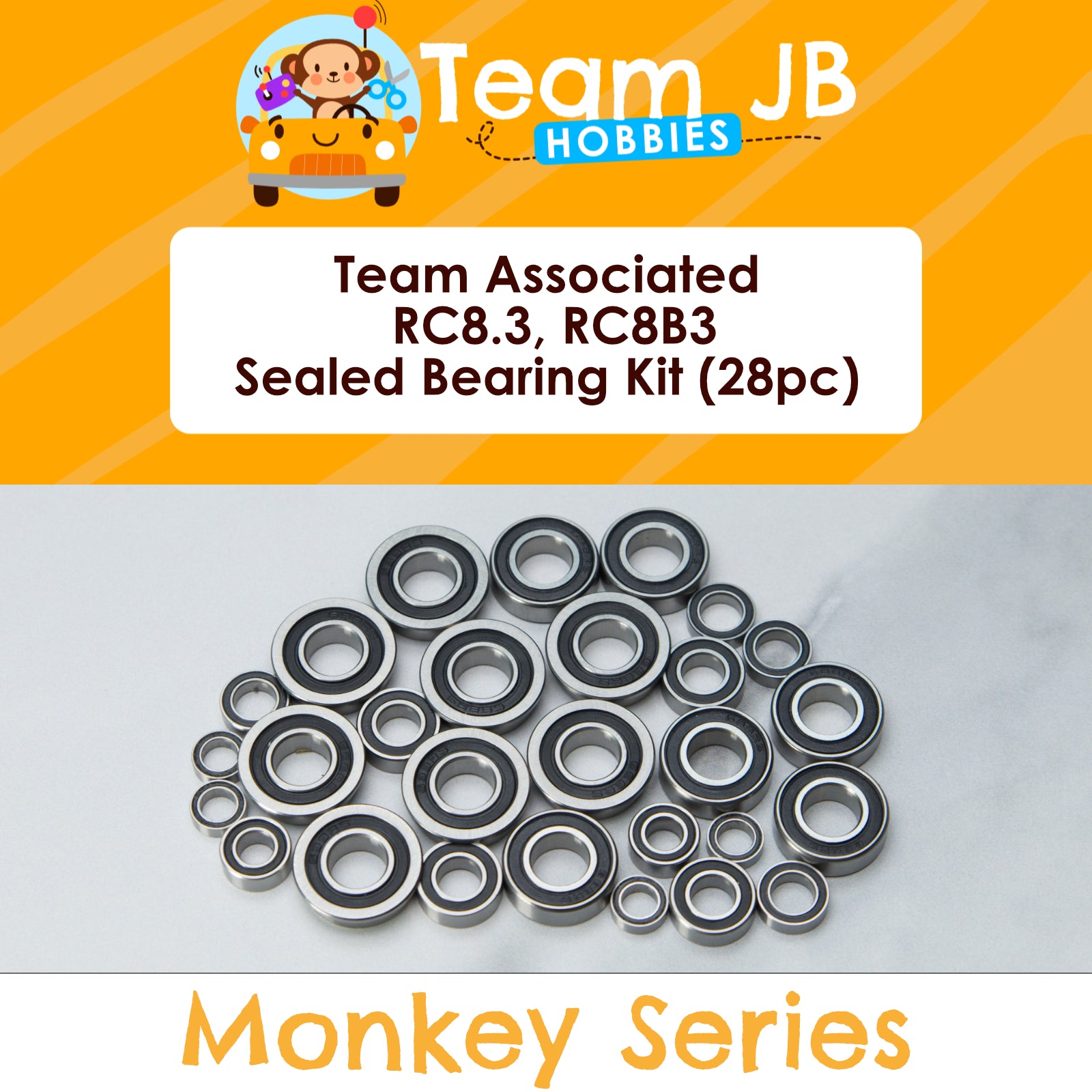 Team Associated RC8.3, RC8B3 - Sealed Bearing Kit