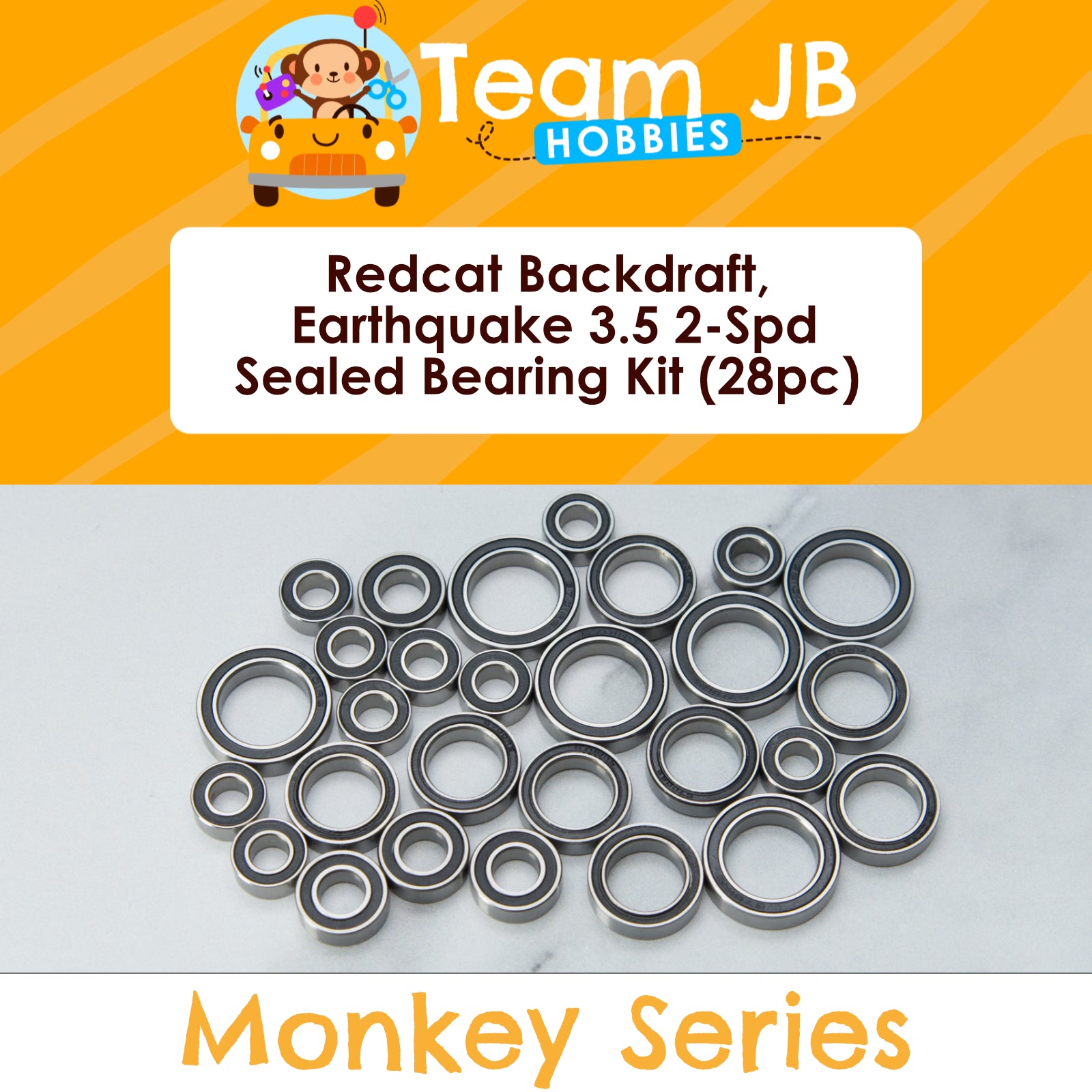 Redcat Backdraft 3.5 2-Spd, Earthquake 3.5 2-Spd - Sealed Bearing Kit