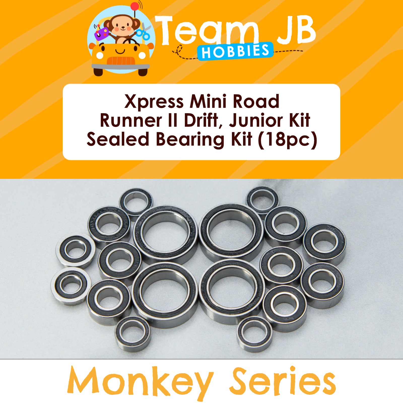Xpress Mini Road Runner II Drift, Mini Road Runner II Junior Kit - Sealed Bearing Kit