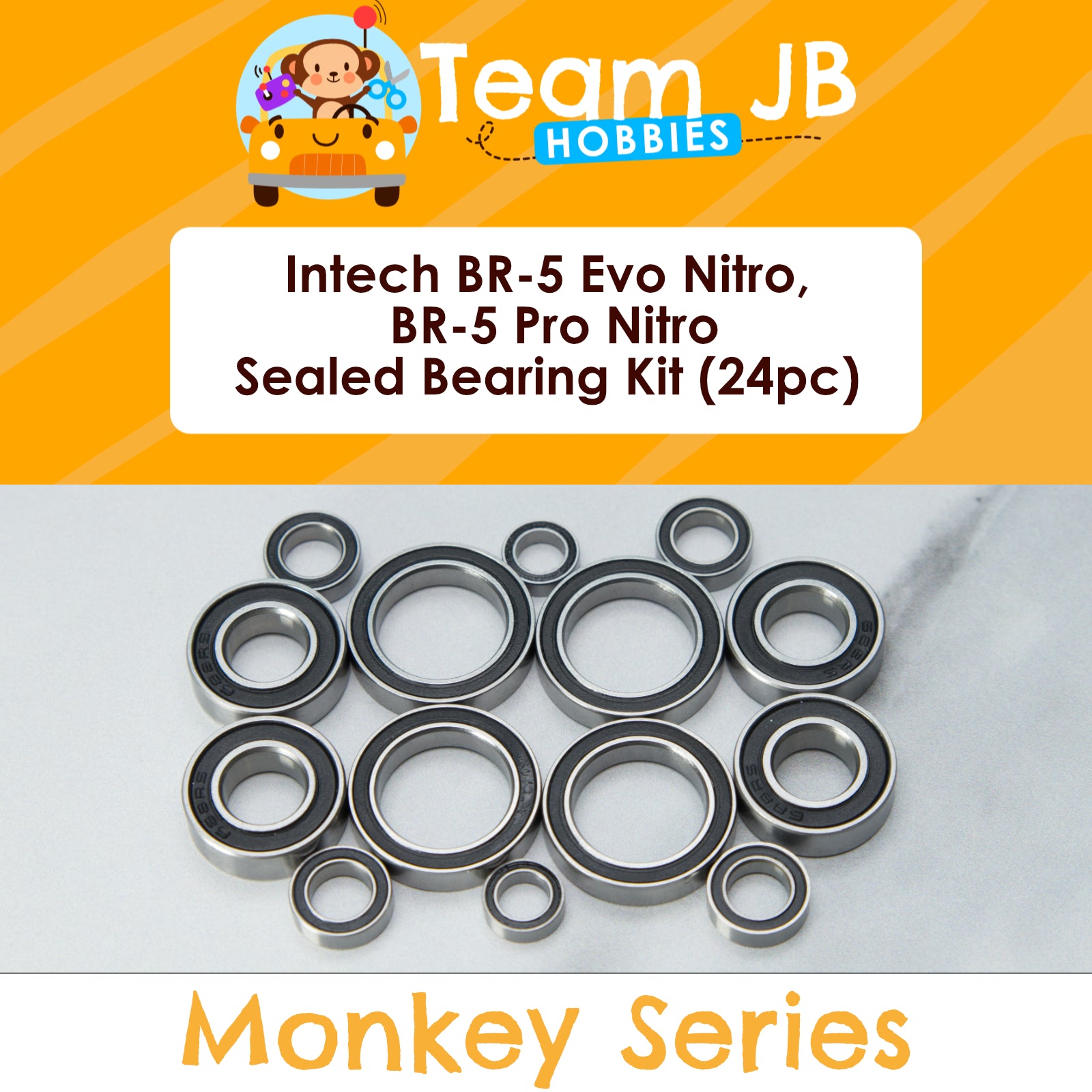Intech BR-5 Evo Nitro, BR-5 Pro Nitro - Sealed Bearing Kit