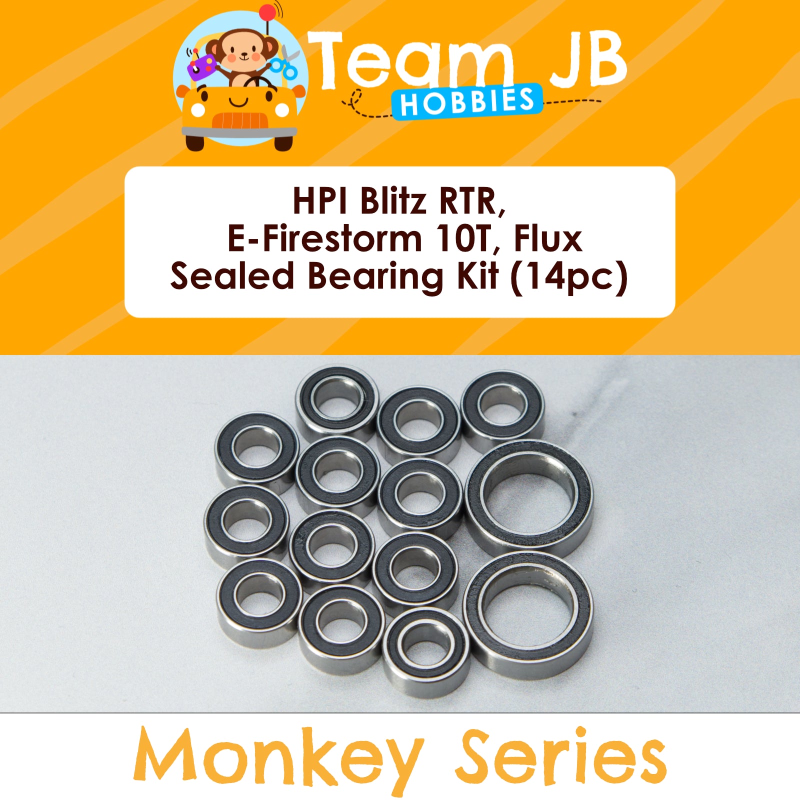 HPI Blitz RTR, E-Firestorm 10T, Flux - Sealed Bearing Kit
