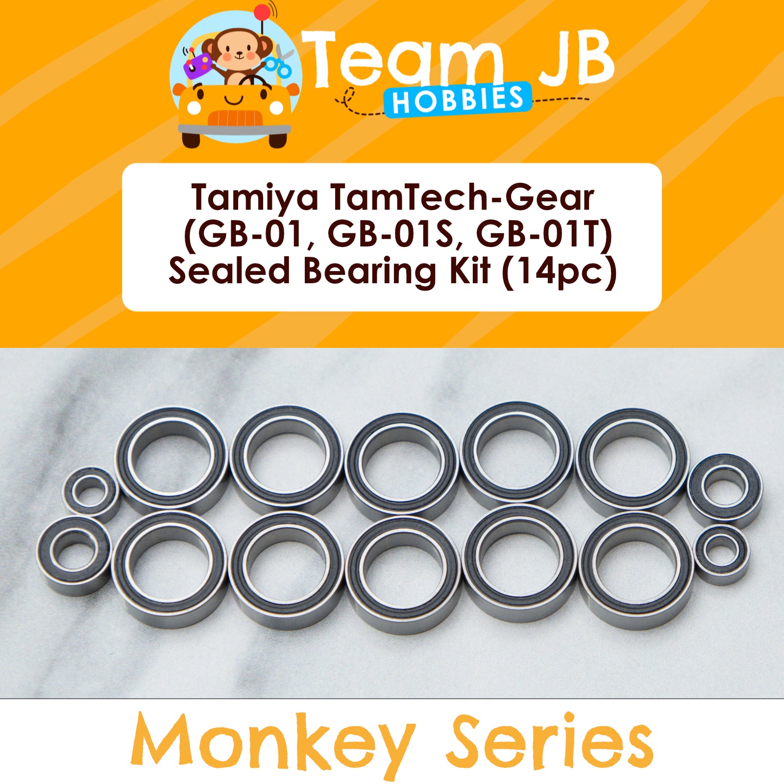 Tamiya TamTech-Gear (GB-01, GB-01S, GB-01T) - Sealed Bearing Kit