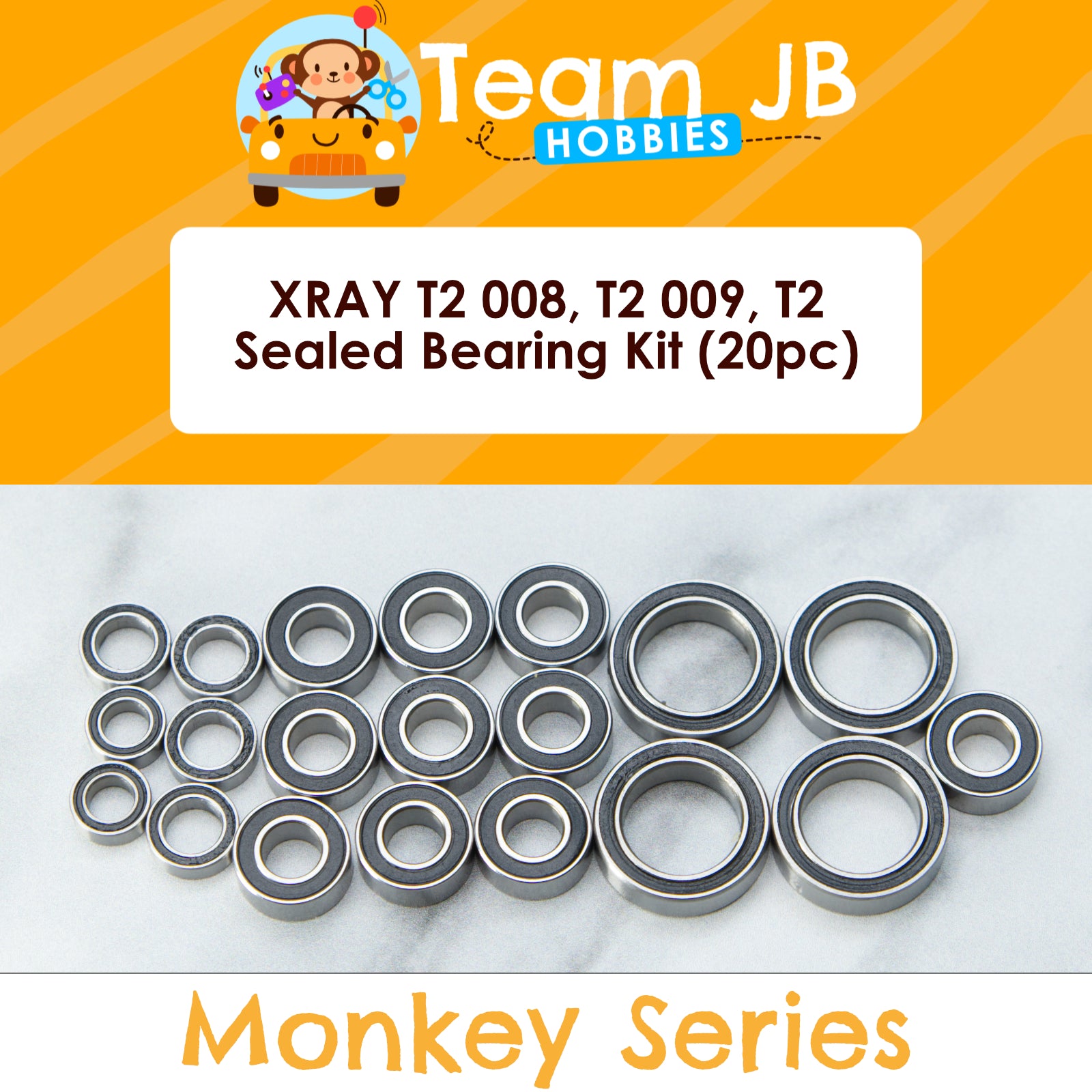 XRAY T2 008, T2 009, T2 - Sealed Bearing Kit