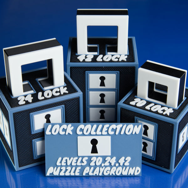 Lock Collection (Blue) - Levels 20, 24, 42 - Dan Fast - Puzzle Playground
