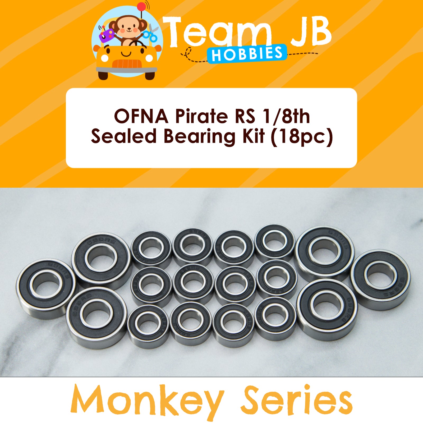 OFNA Pirate RS 1/8th - Sealed Bearing Kit