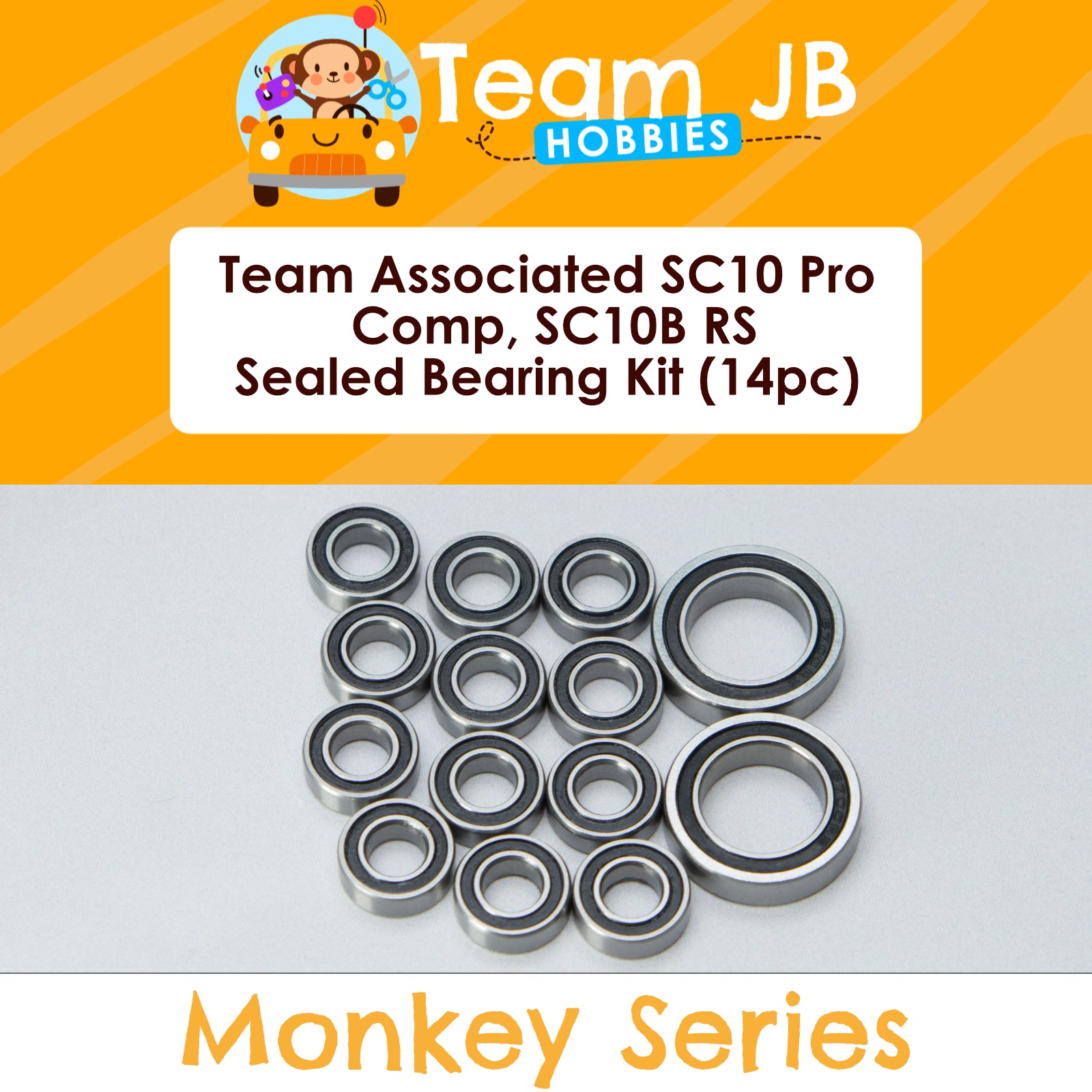 Team Associated SC10 Pro Comp, SC10B RS - Sealed Bearing Kit