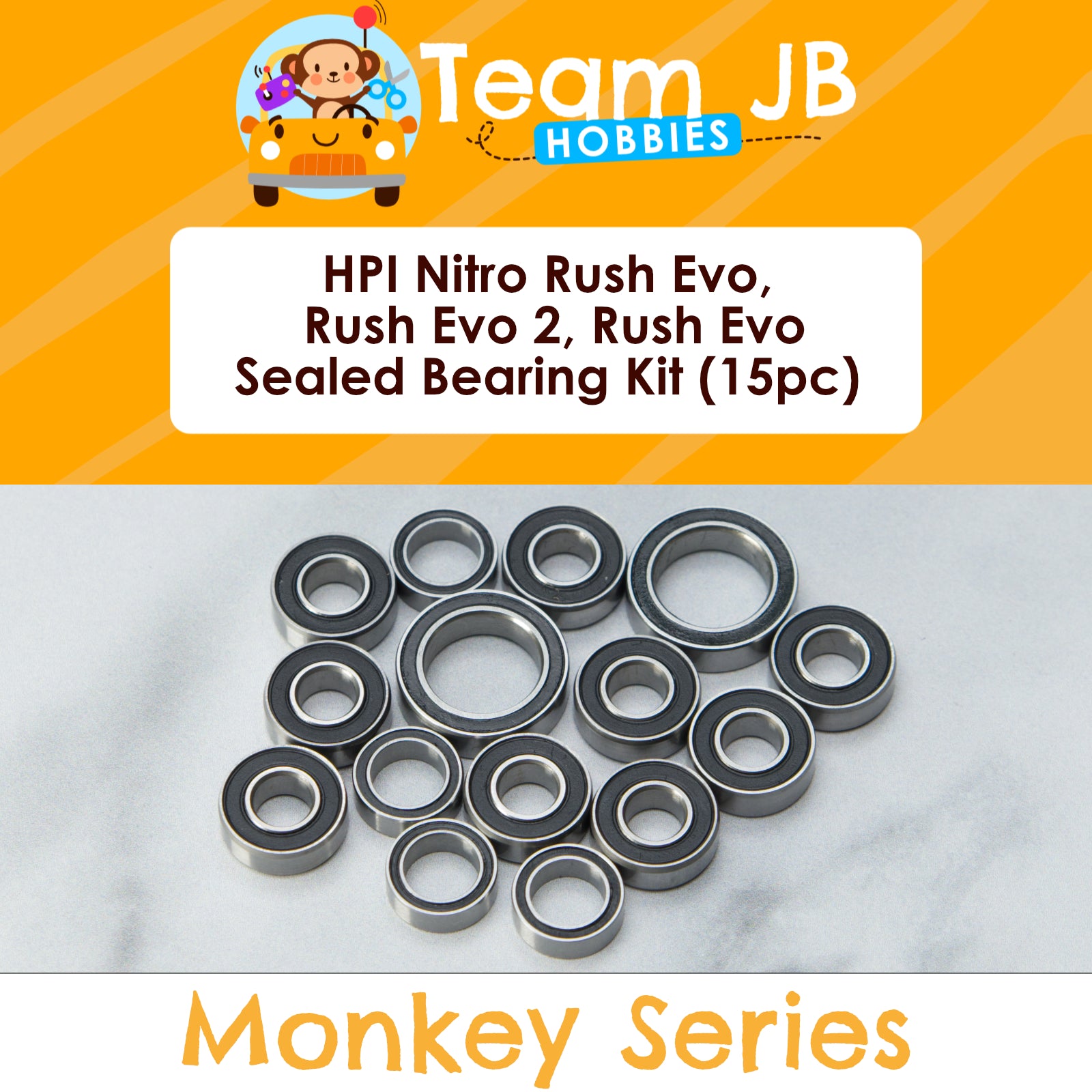 HPI Nitro Rush Evo, Rush Evo 2, Rush Evo - Sealed Bearing Kit