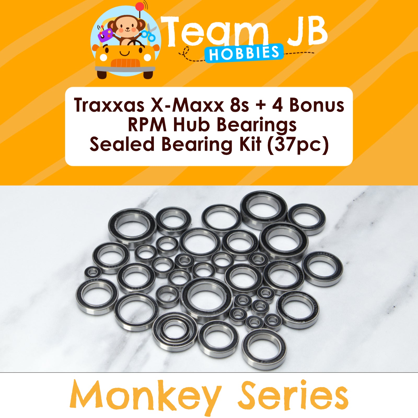 Traxxas X-Maxx 8s + 4 Bonus RPM Hub Bearings - Sealed Bearing Kit