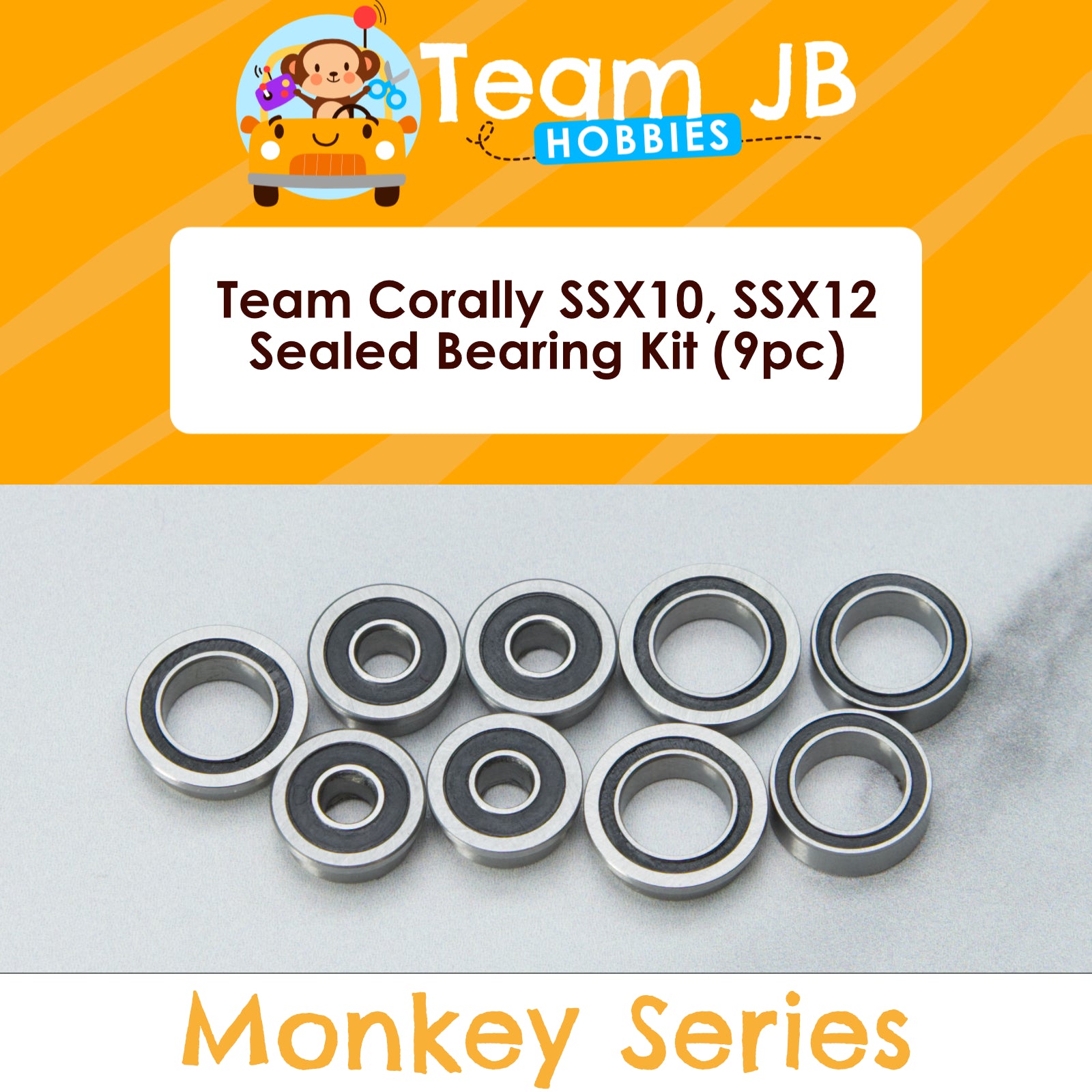 Team Corally SSX10, SSX12 - Sealed Bearing Kit