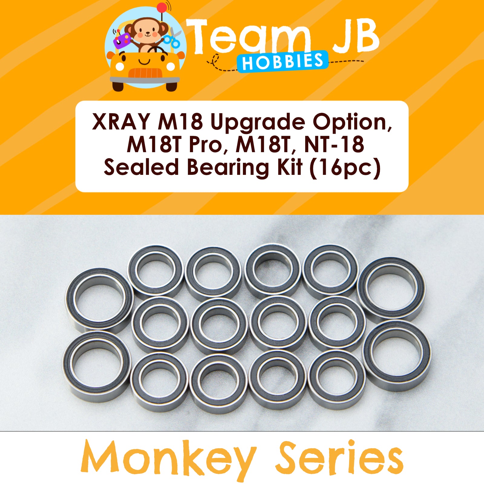 XRAY M18 Upgrade Option, M18T Pro, M18T, NT-18 - Sealed Bearing Kit