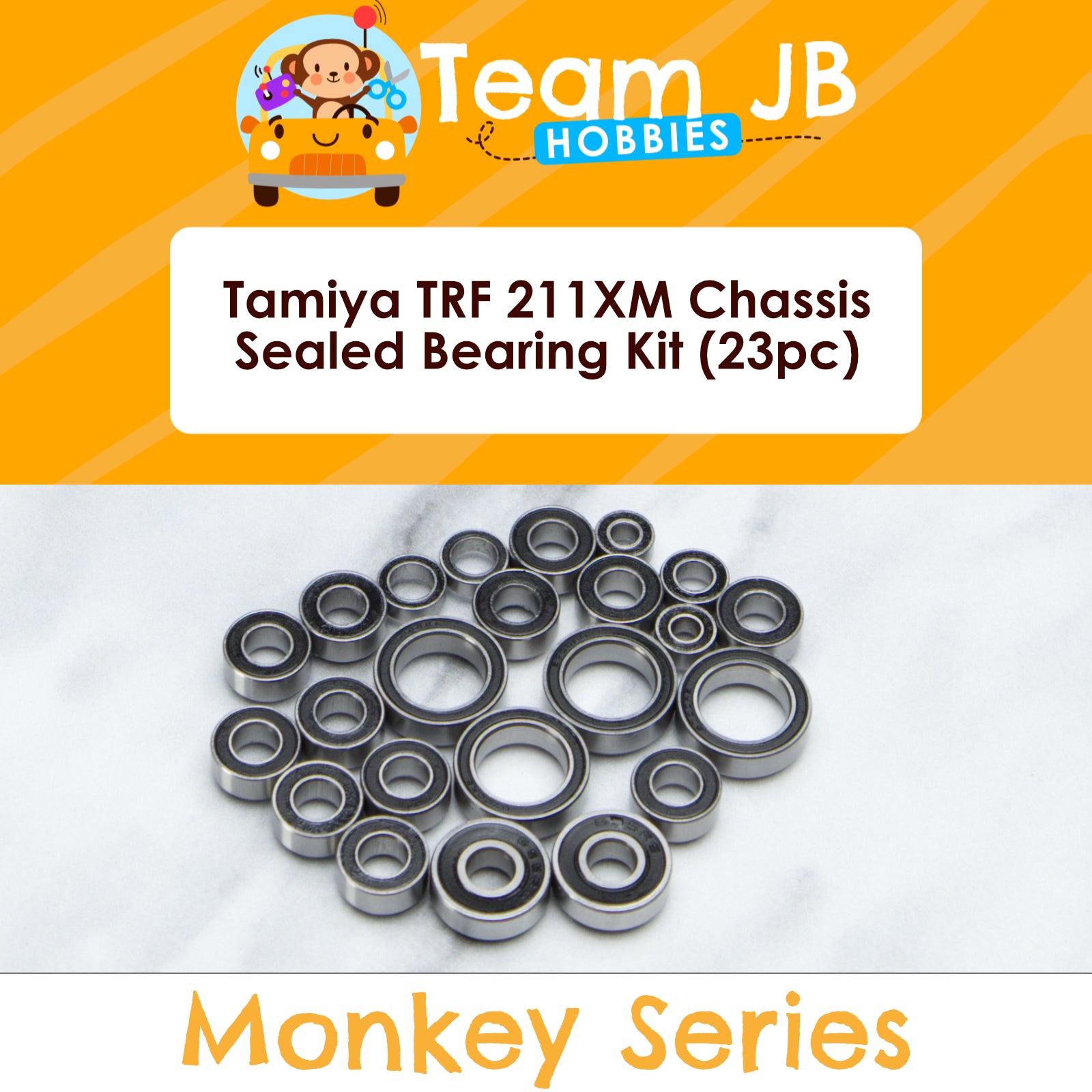 Tamiya TRF 211XM Chassis - Sealed Bearing Kit