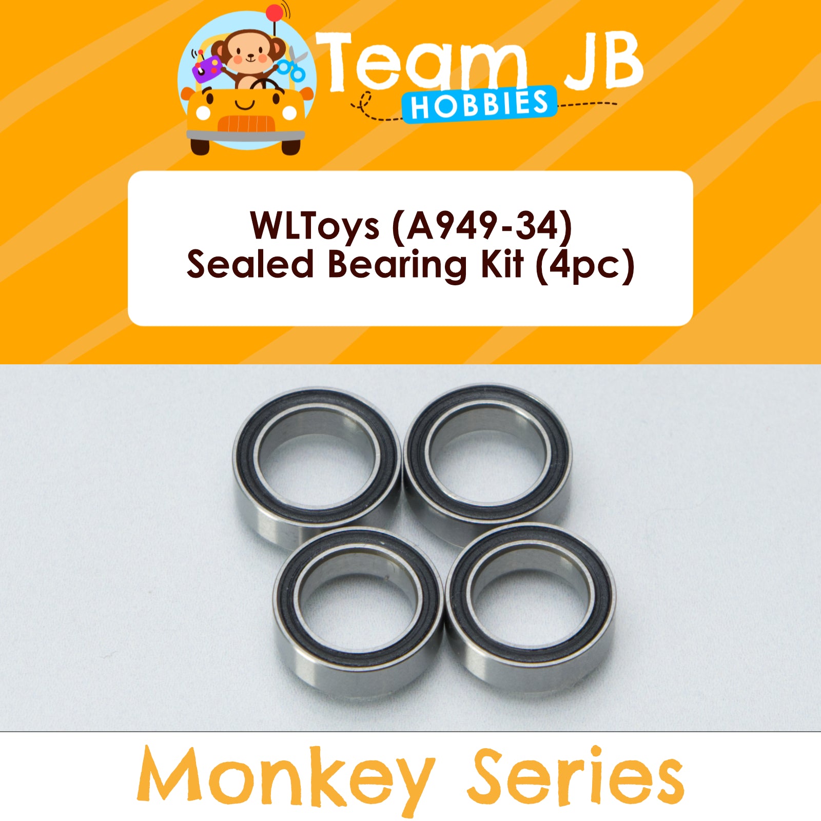WLToys (A949-34) 4Pcs - 8x12x3.5 - Sealed Bearing Kit