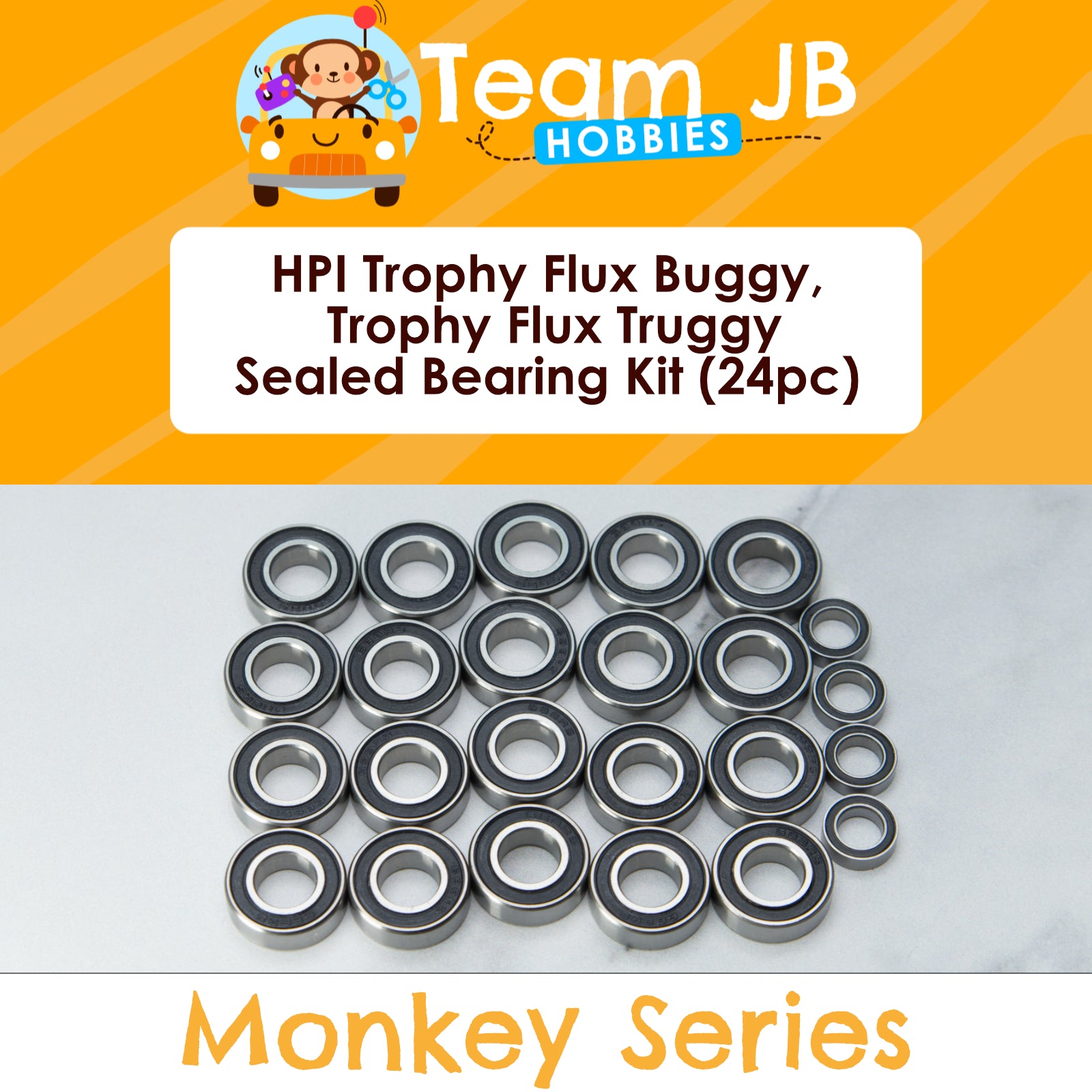 HPI Trophy Flux Buggy, Trophy Flux Truggy - Sealed Bearing Kit