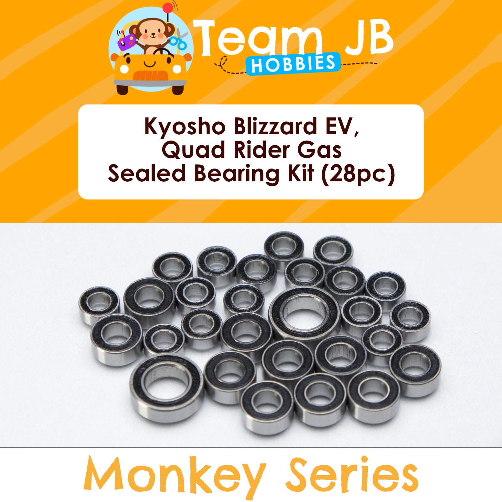 Kyosho Blizzard EV, Quad Rider Gas - Sealed Bearing Kit