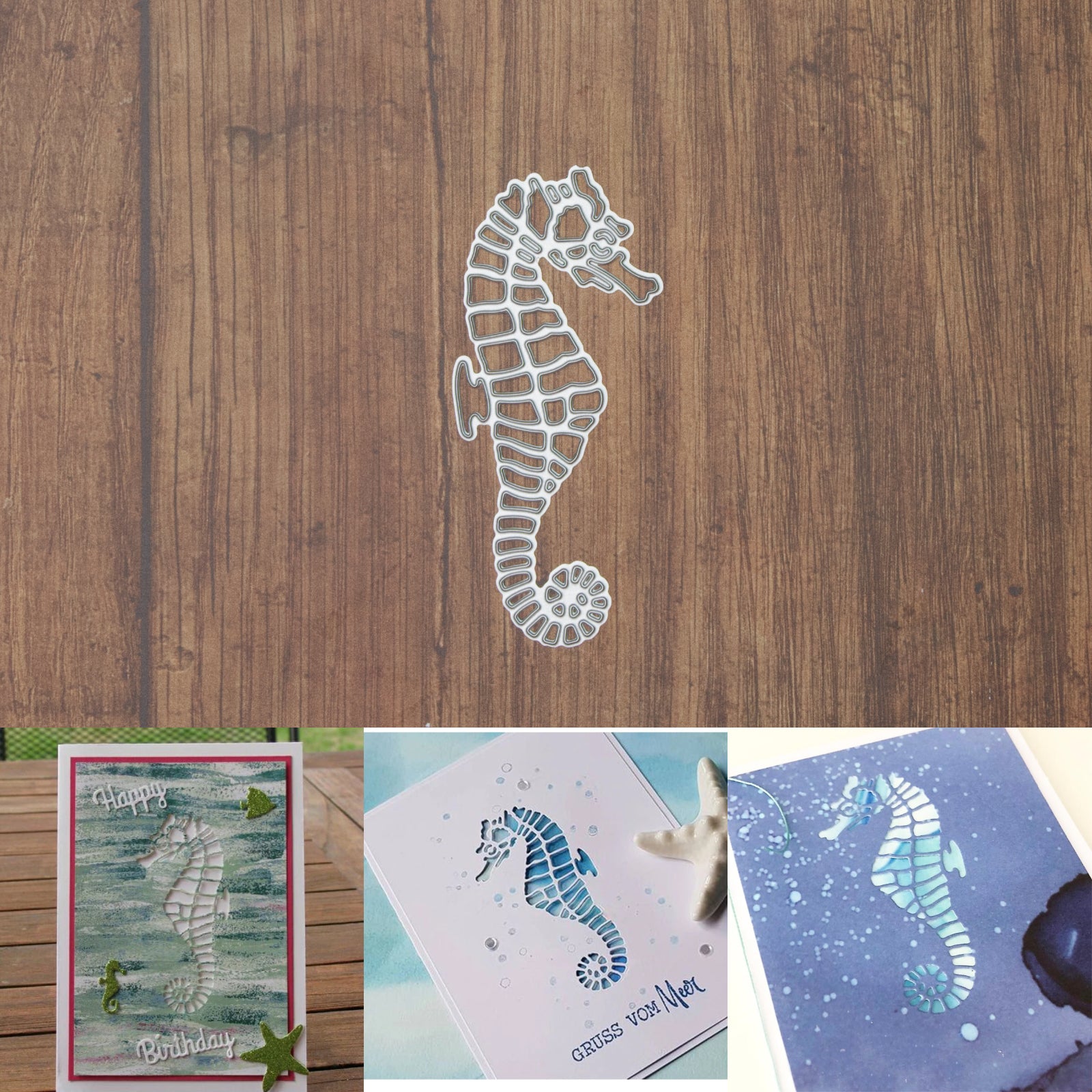 Stunning Cutout Seahorse Cutting Die