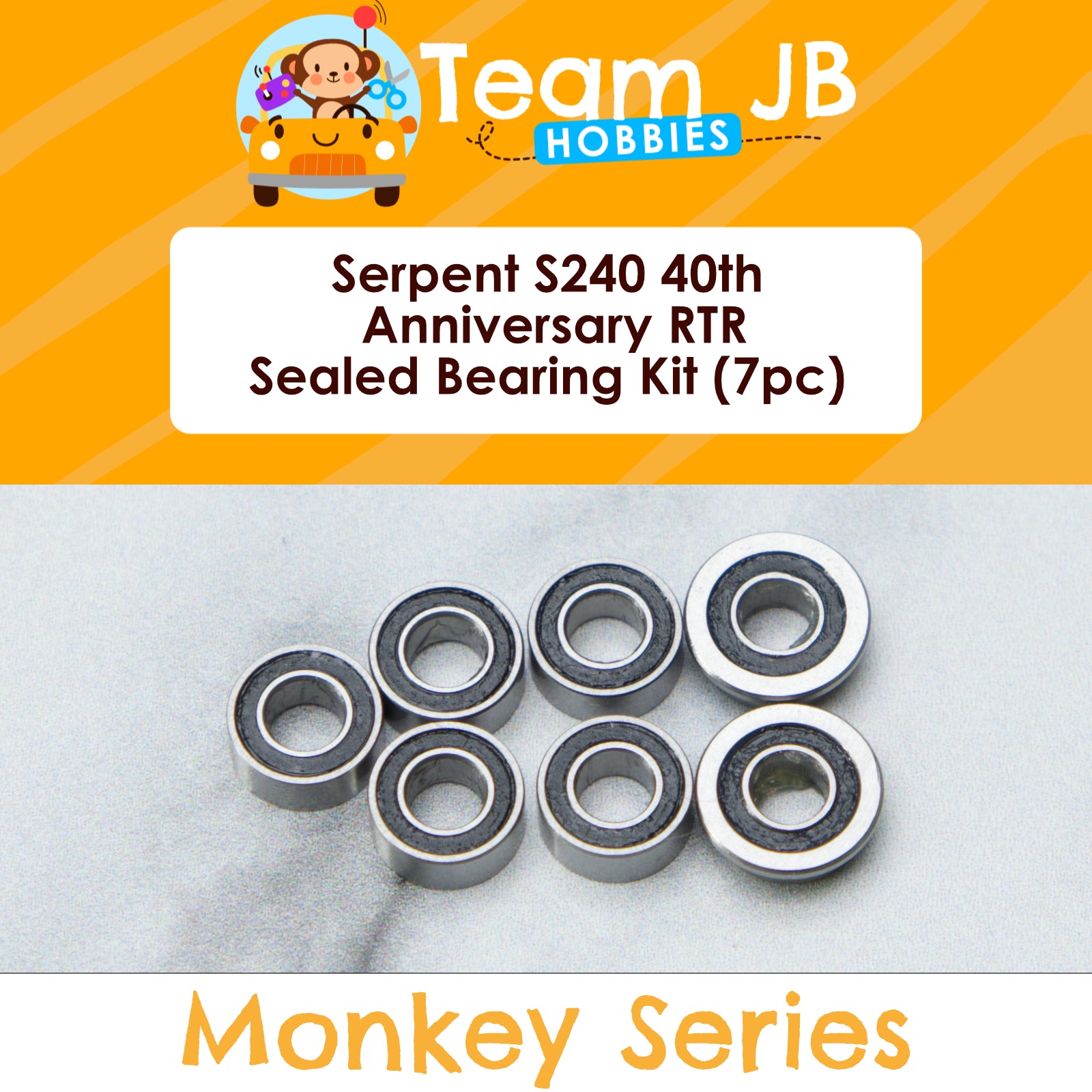 Serpent S240 40th Anniversary RTR - Sealed Bearing Kit