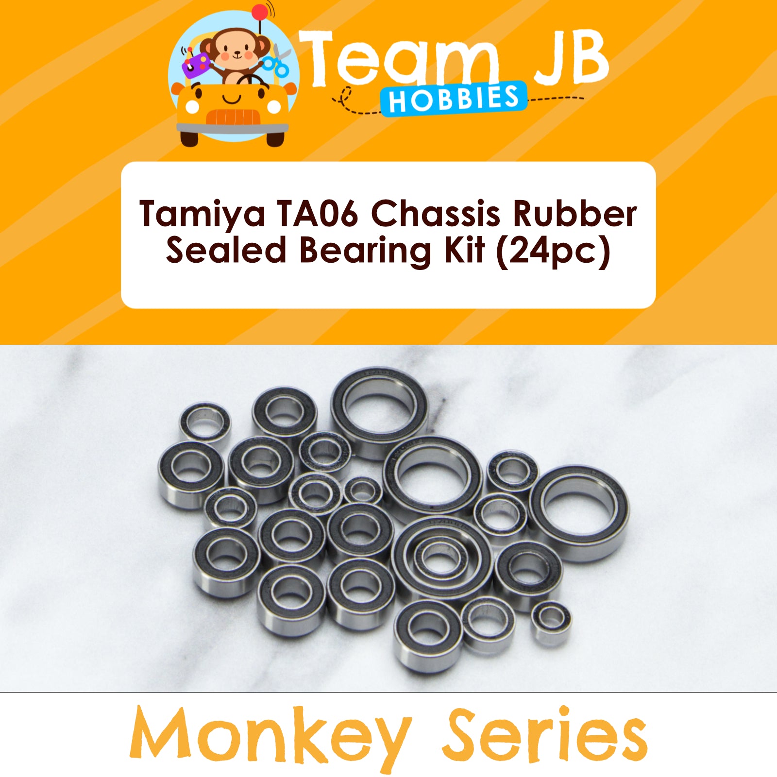 Tamiya TA06 Chassis Rubber - Sealed Bearing Kit
