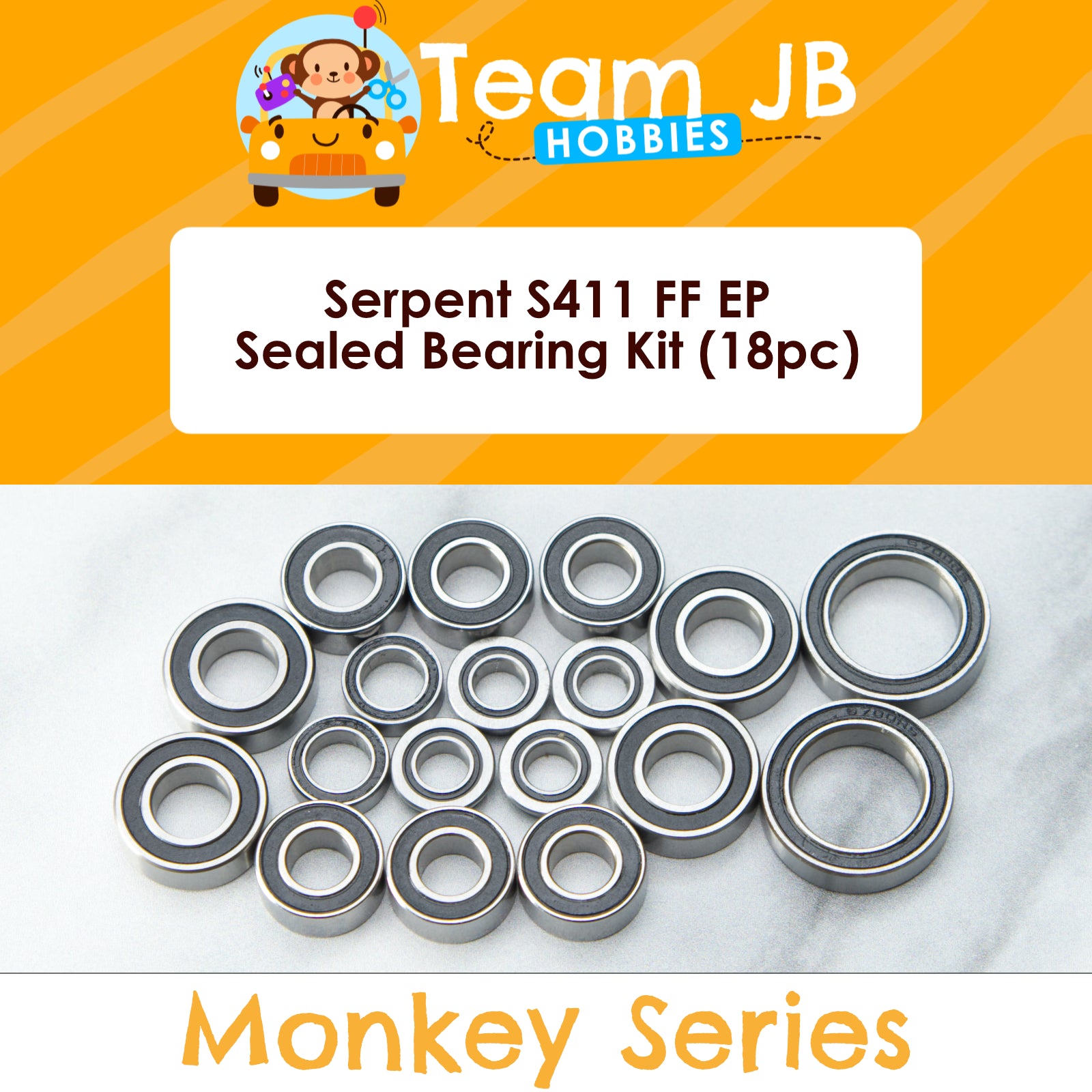 Serpent S411 FF EP - Sealed Bearing Kit