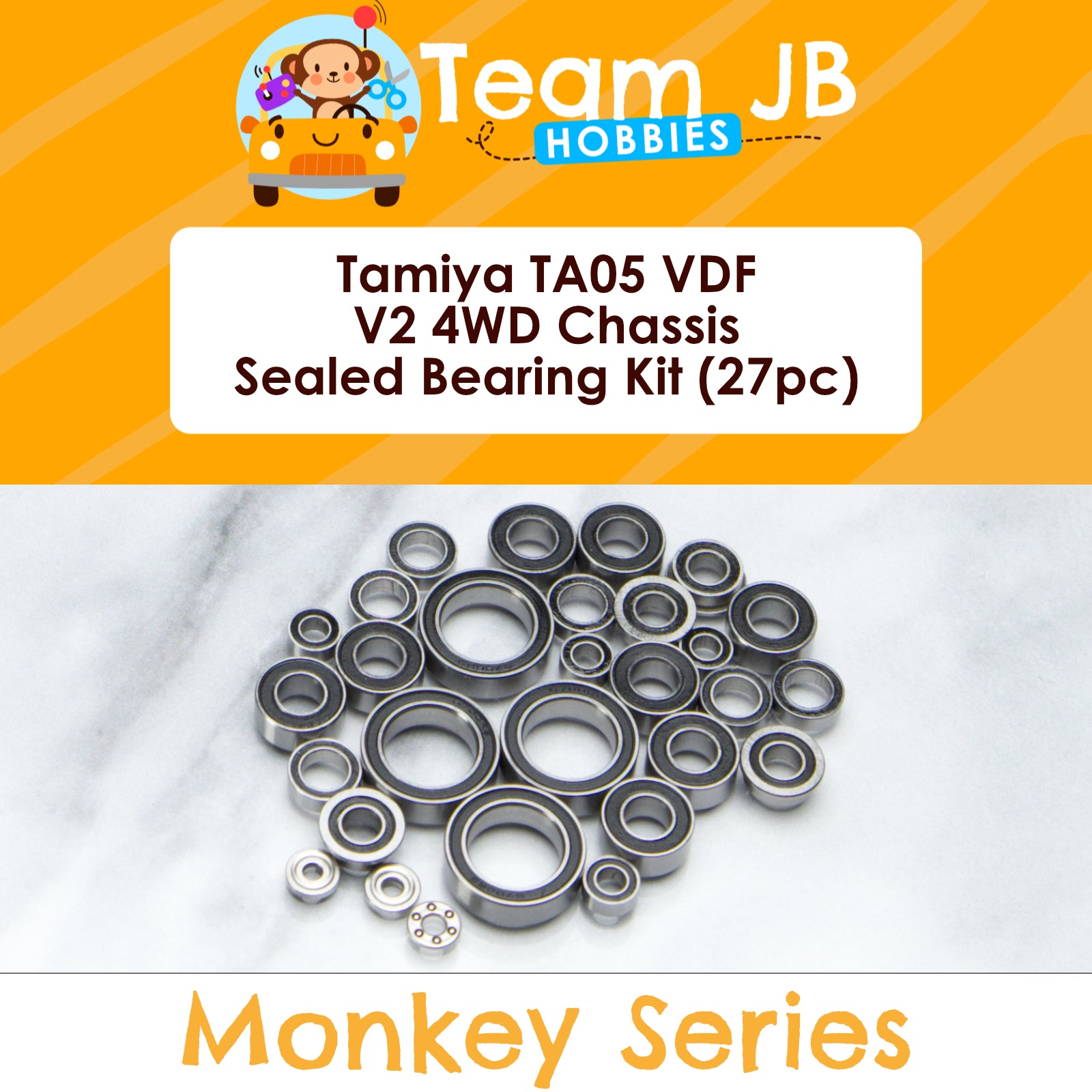 Tamiya TA05 VDF V2 4WD Chassis - Sealed Bearing Kit