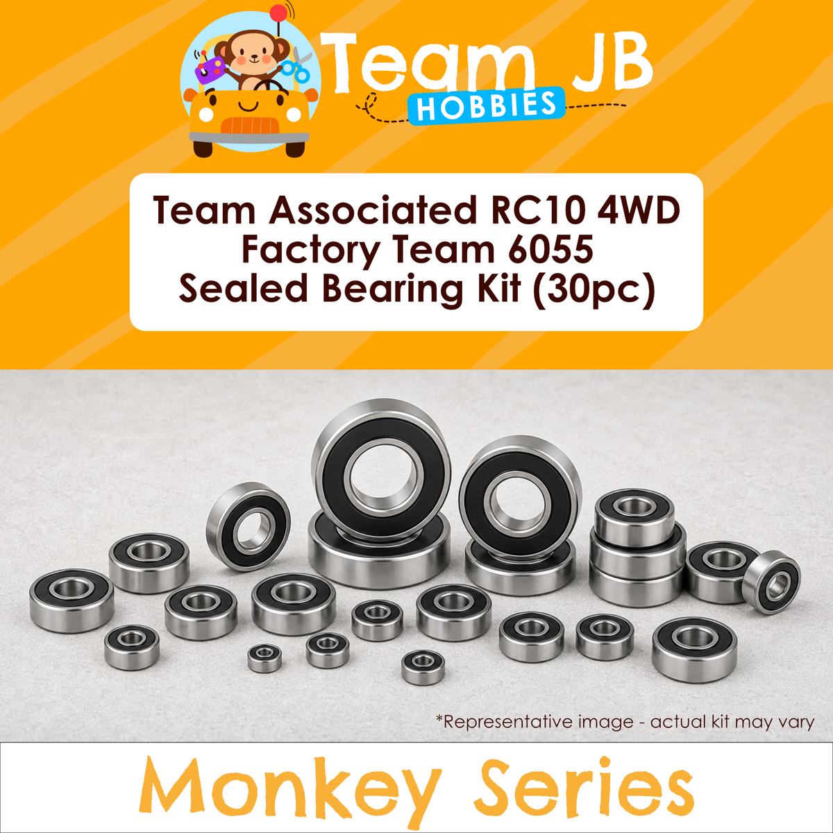 Team Associated RC10 4WD Factory Team 6055 - Sealed Bearing Kit