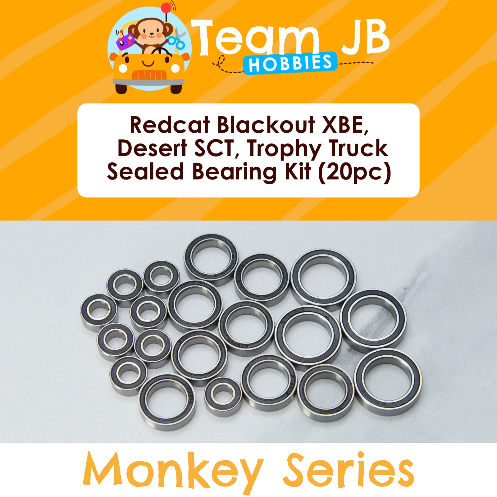 Redcat Blackout XBE, Desert SCT, Trophy Truck - Sealed Bearing Kit