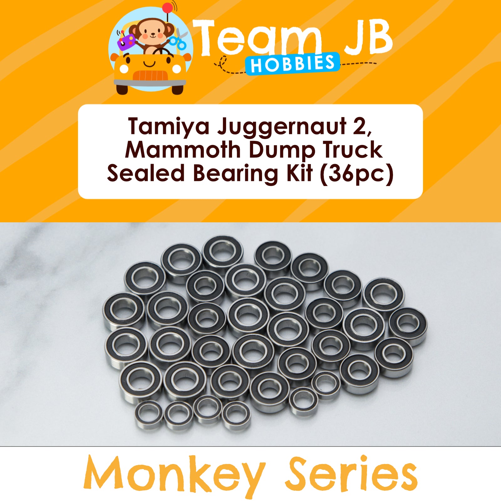 Tamiya Juggernaut 2, Mammoth Dump Truck - Sealed Bearing Kit
