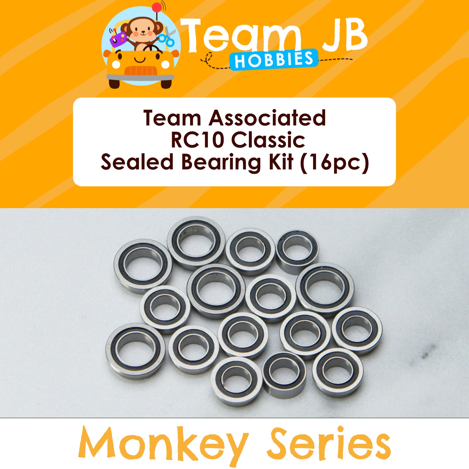Team Associated RC10 Classic, RC10CC Classic Clear - Sealed Bearing Kit