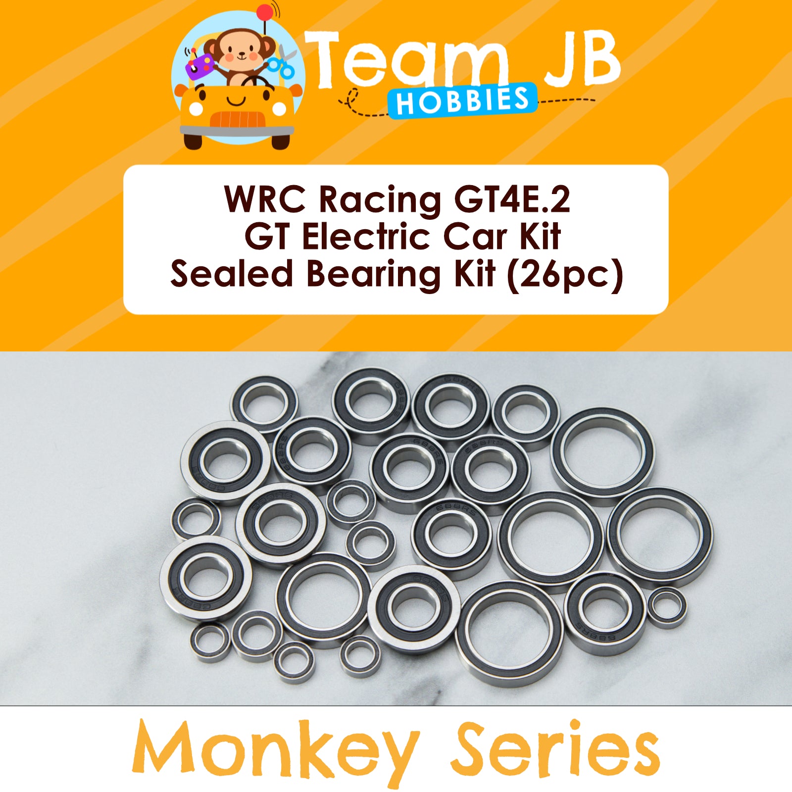 WRC Racing GT4E.2 GT Electric Car Kit - Sealed Bearing Kit