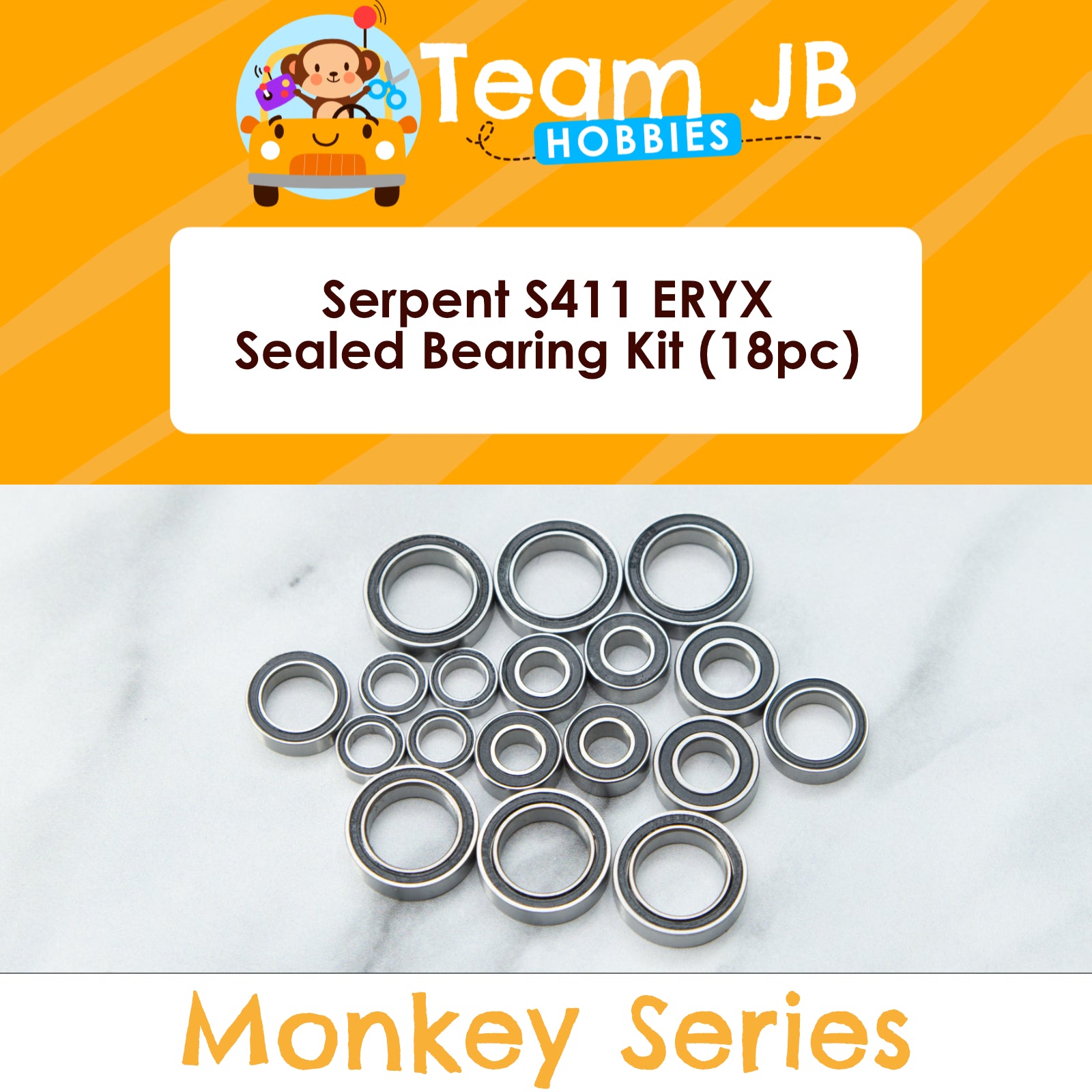 Serpent S411 ERYX - Sealed Bearing Kit