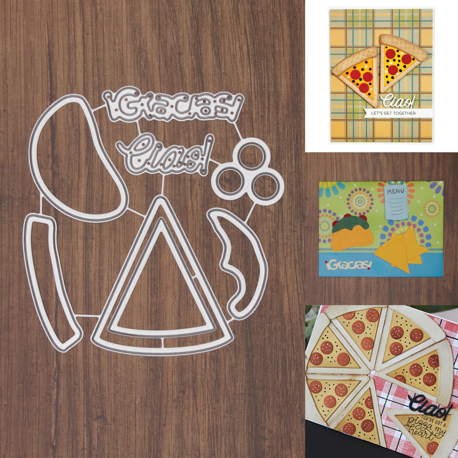 ¡Gracias! Ciao! Taco & Pizza Cutting Embossing Dies