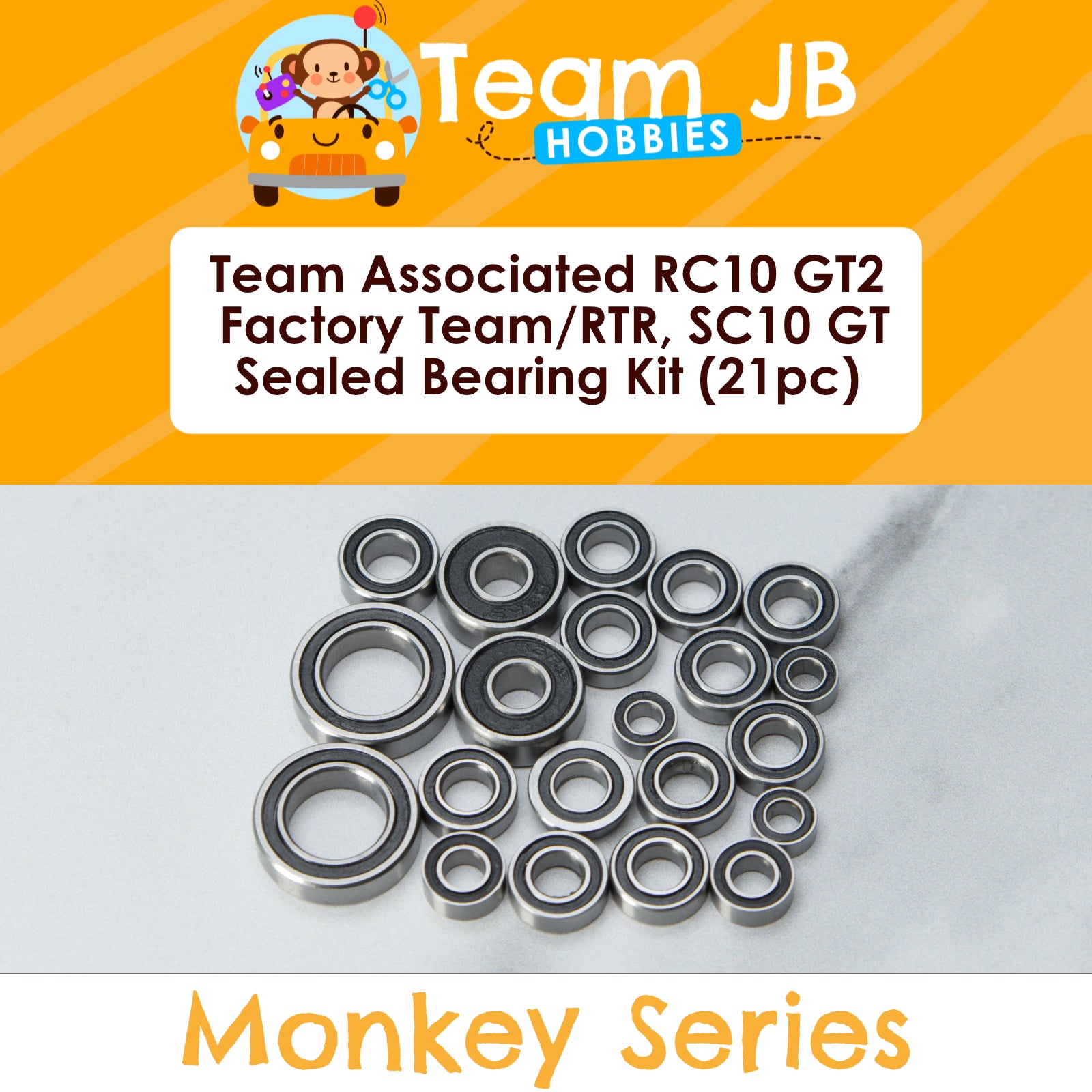 Team Associated RC10 GT2 Factory Team, RC10 GT2 RTR, SC10GT - Sealed Bearing Kit