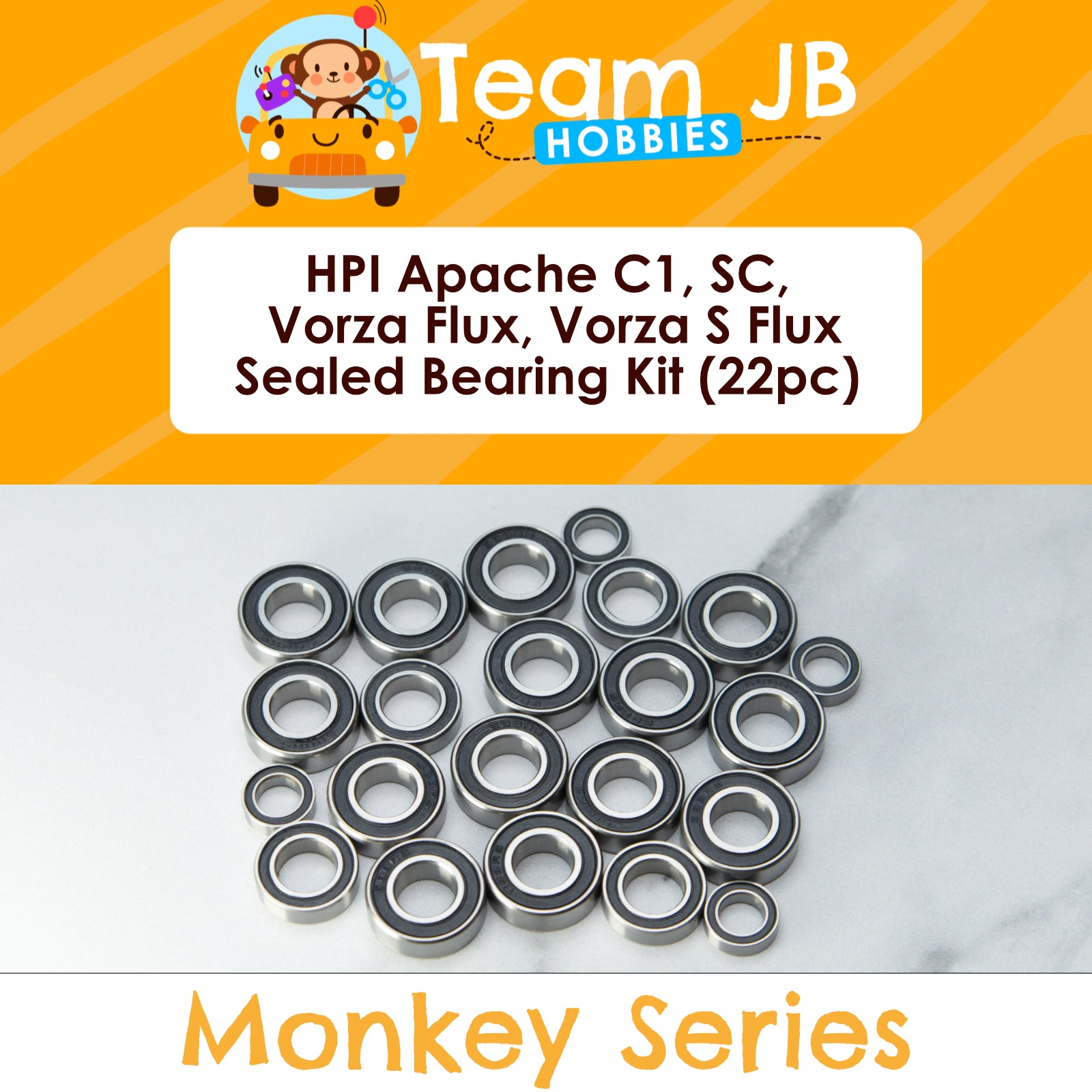 HPI Apache C1, SC, Vorza Flux, Vorza S Flux - Sealed Bearing Kit