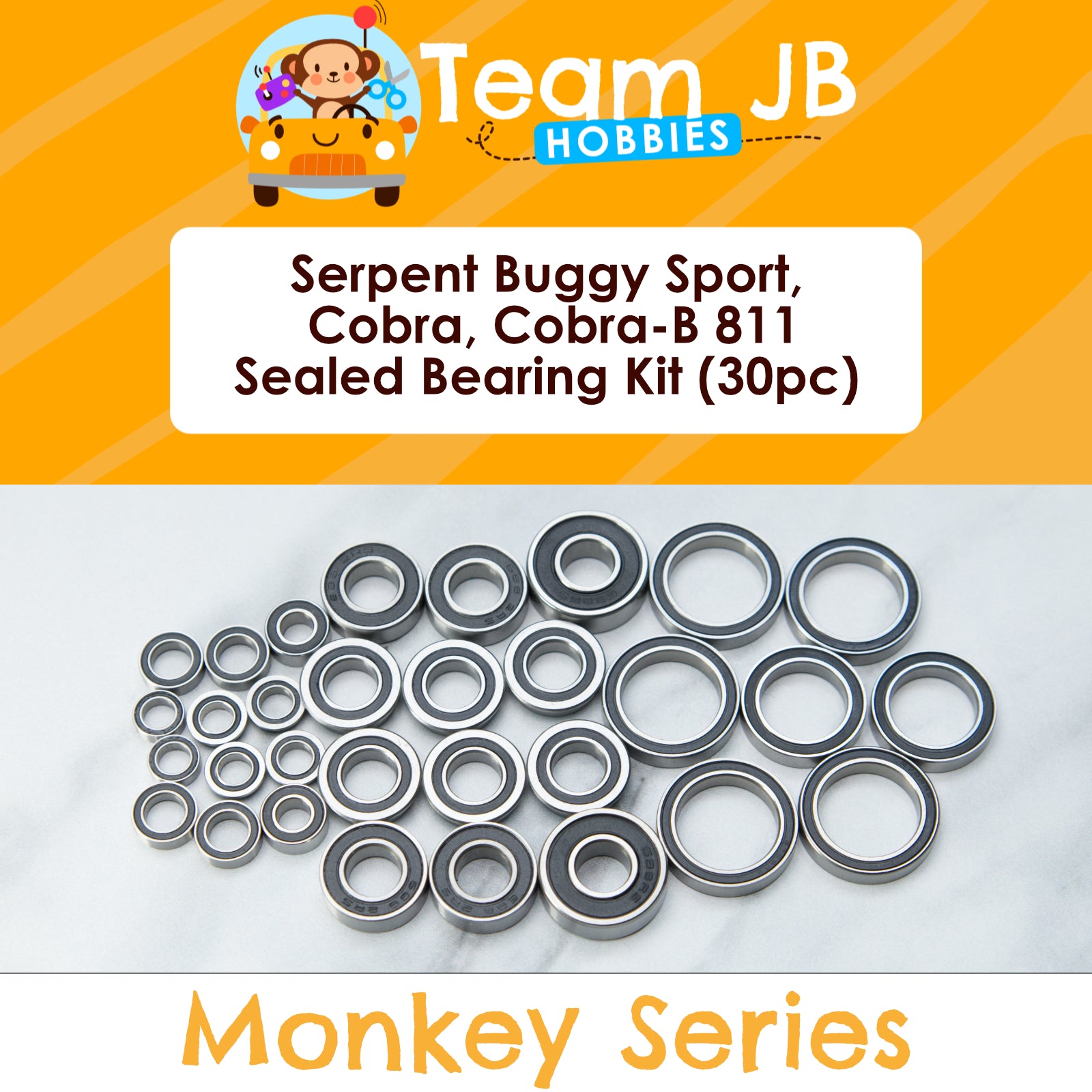 Serpent Buggy Sport, Cobra Buggy 2.0, Cobra-B 811 TE - Sealed Bearing Kit