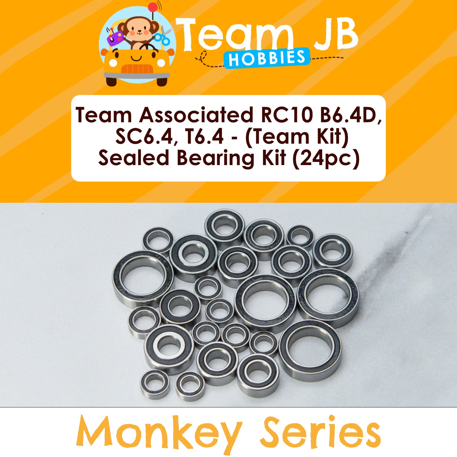 Team Associated RC10 B6.4D Team Kit, SC6.4 Team Kit, T6.4 Team Kit - Sealed Bearing Kit