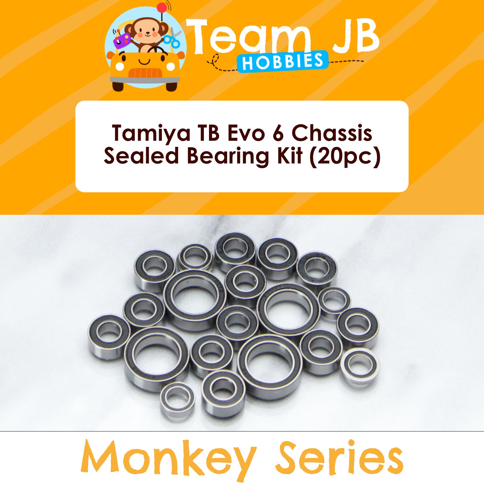 Tamiya TB Evo 6 Chassis - Sealed Bearing Kit