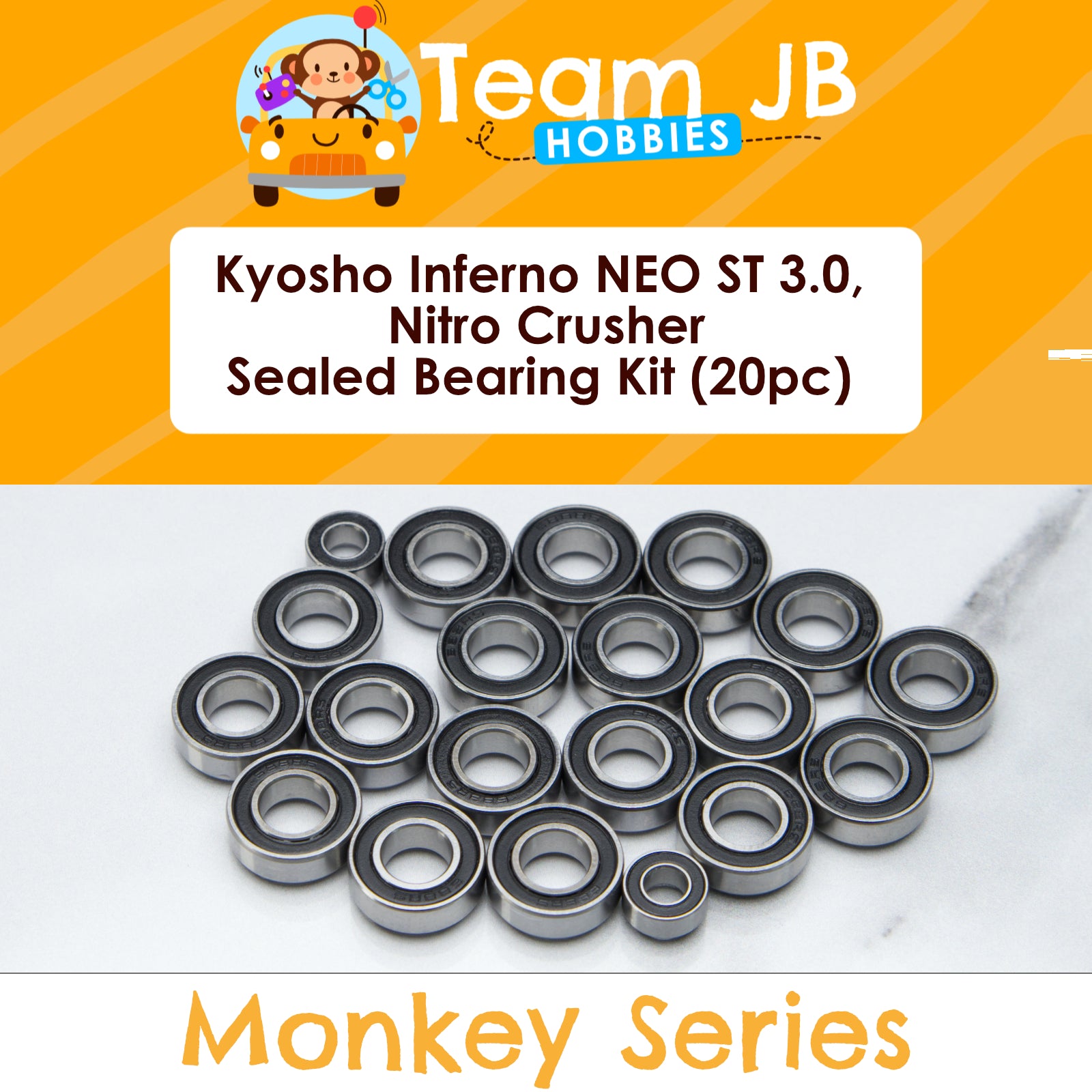 Kyosho Inferno NEO ST 3.0, Nitro Crusher, USA-1 Nitro Crusher - Sealed Bearing Kit