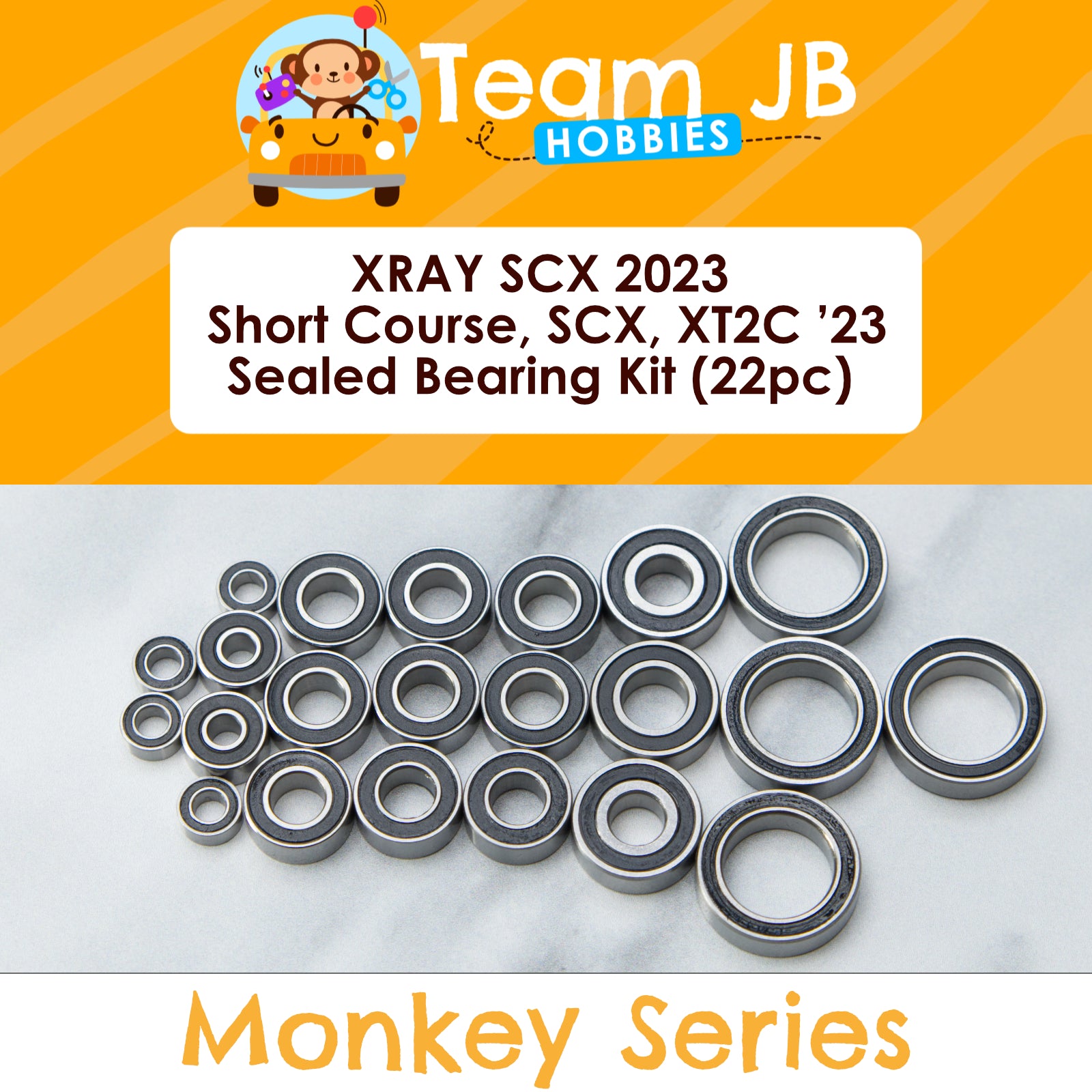 XRAY SCX 2023 Short Course, SCX, XT2C ’23 Stadium Truck - Sealed Bearing Kit