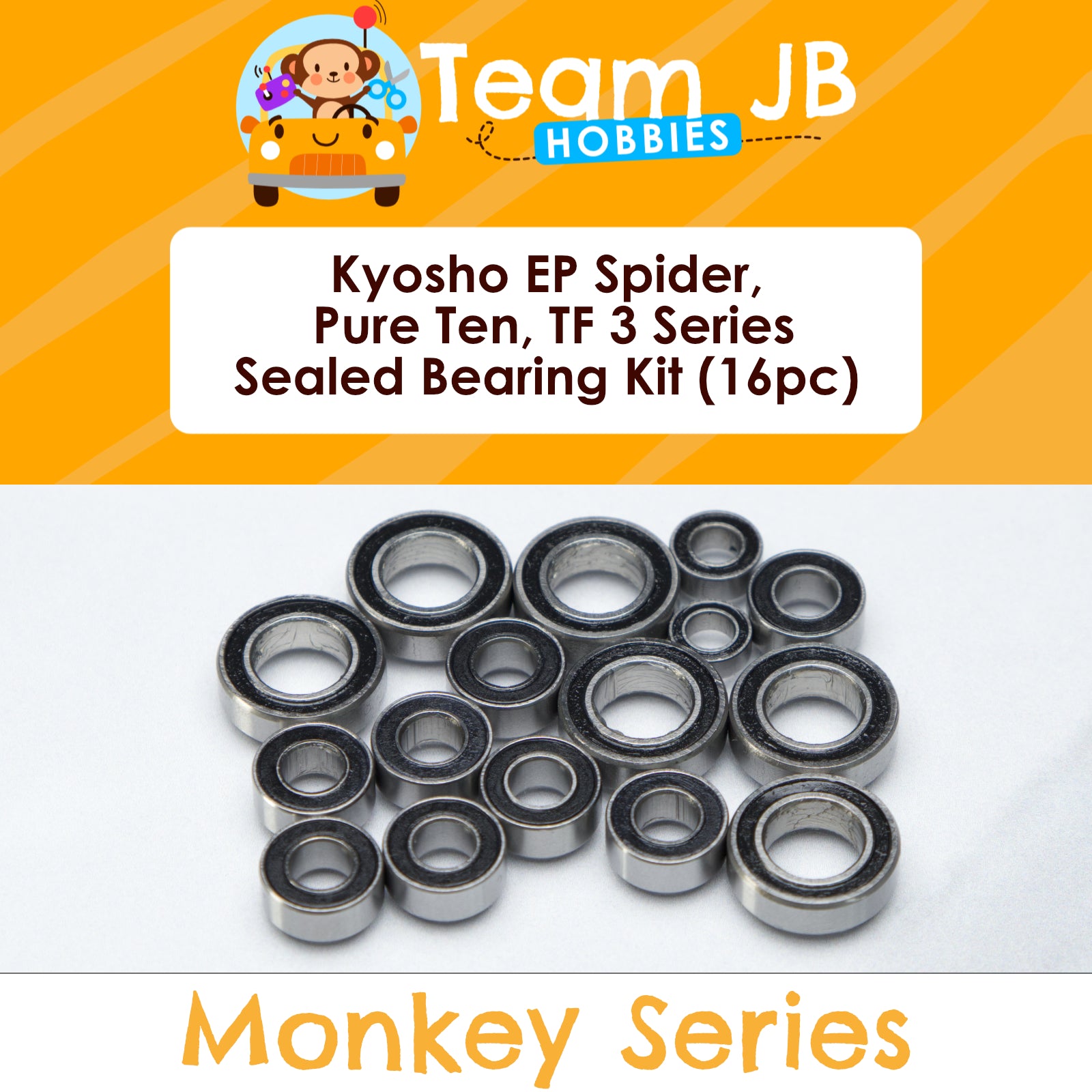 Kyosho EP Spider, Pure Ten, TF 3 Series - Sealed Bearing Kit