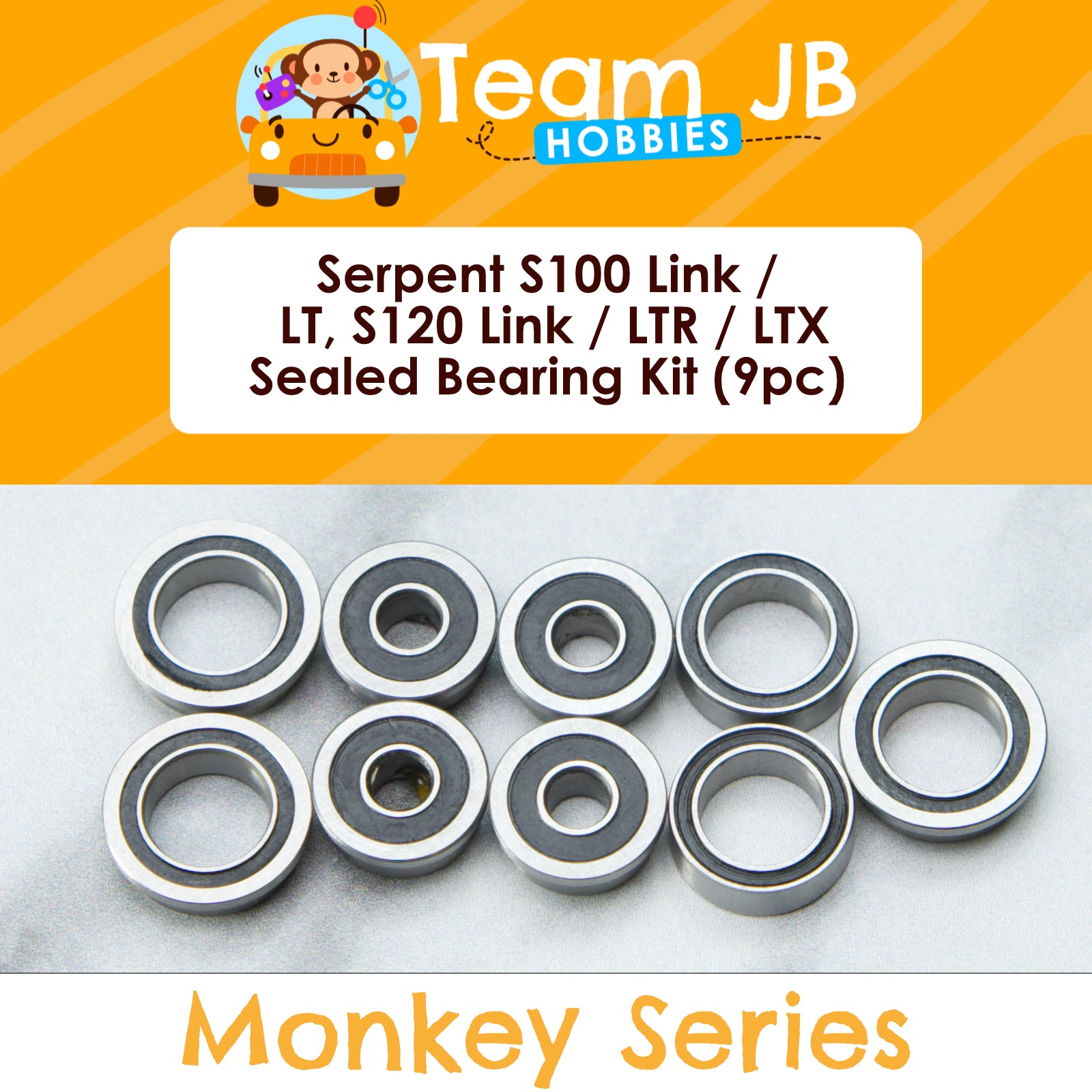 Serpent S100 Link, S100 LT, S120 Link, S120 LTR, S120 LTX, S120 - Sealed Bearing Kit