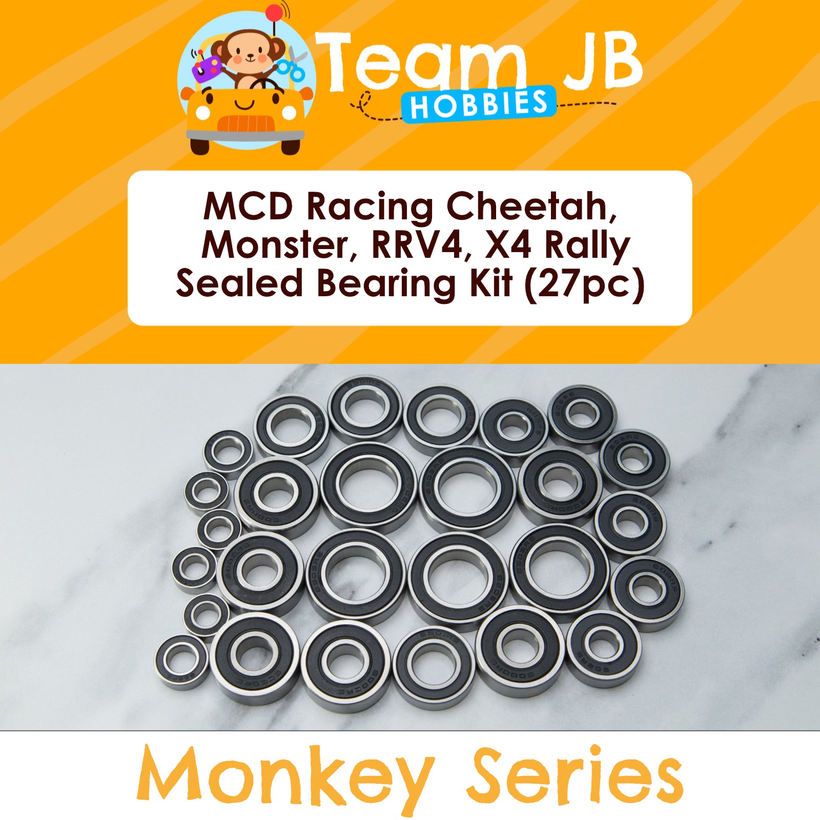 MCD Racing Cheetah MT V4, Monster V4, RRV4, X4 Rally - Sealed Bearing Kit