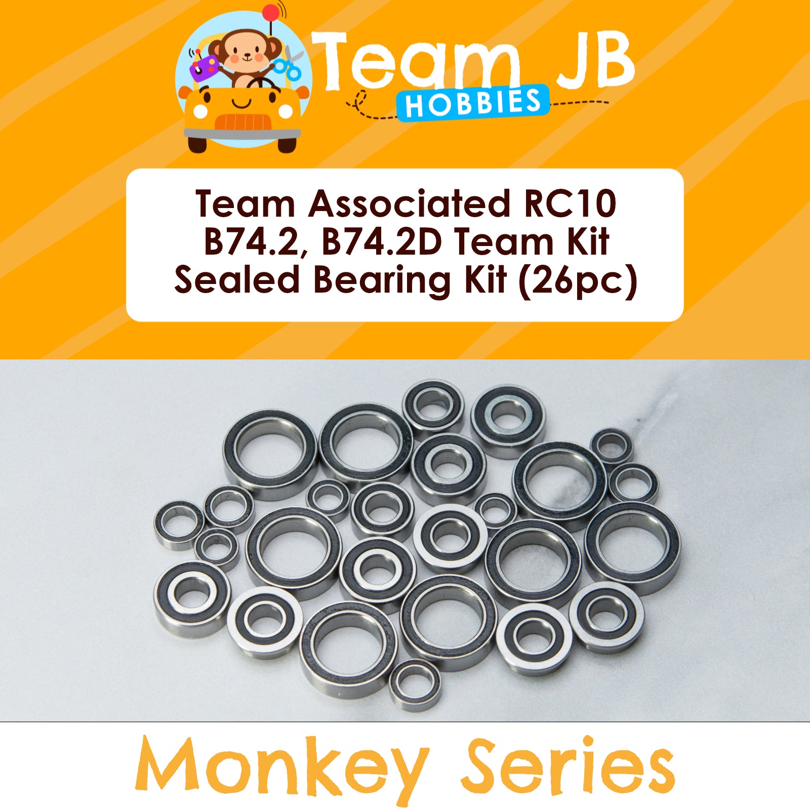 Team Associated RC10 B74.2 Team Kit, RC10 B74.2D Team Kit - Sealed Bearing Kit
