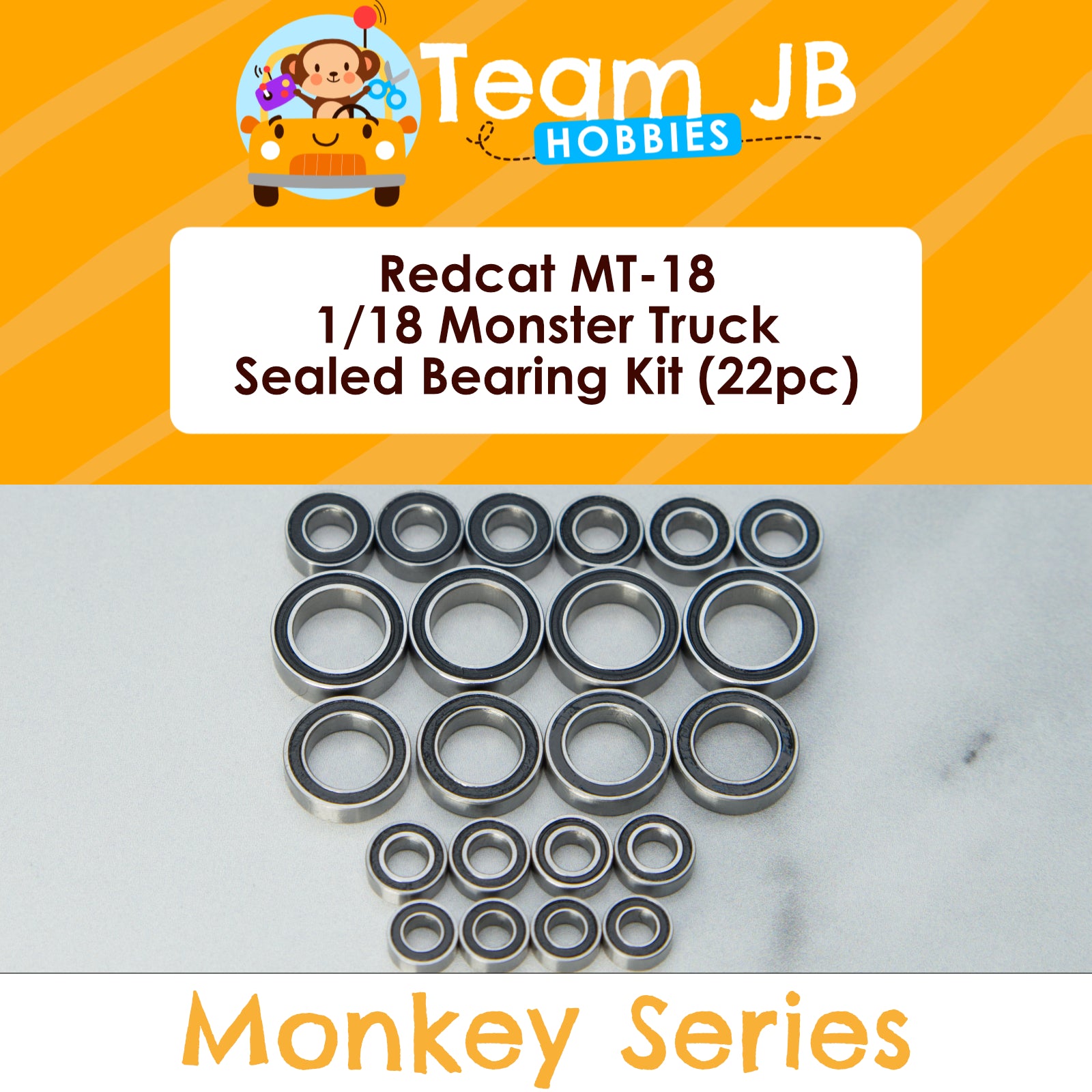 Redcat MT-18 1/18 Monster Truck - Sealed Bearing Kit