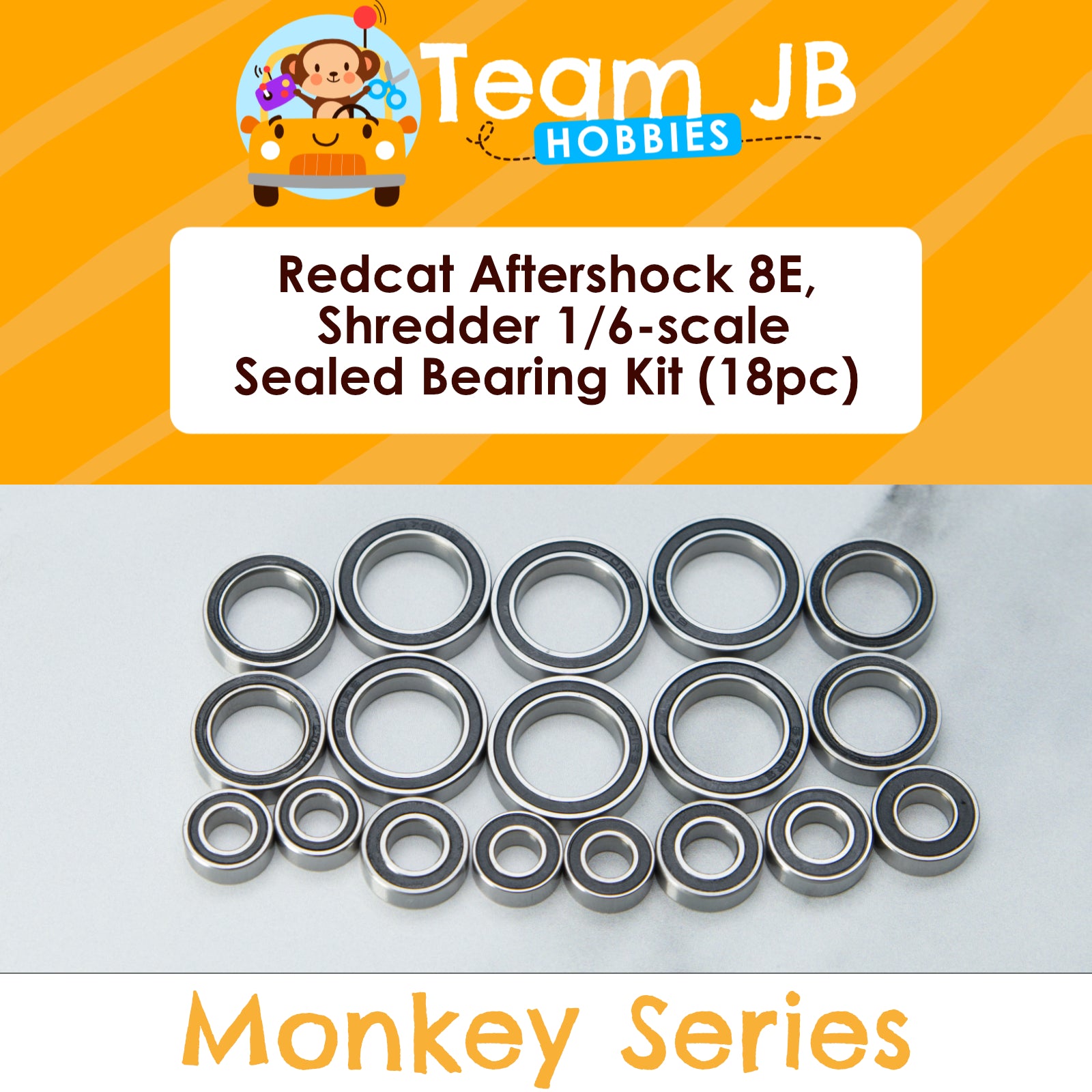 Redcat Aftershock 8E, Shredder 1/6-scale - Sealed Bearing Kit