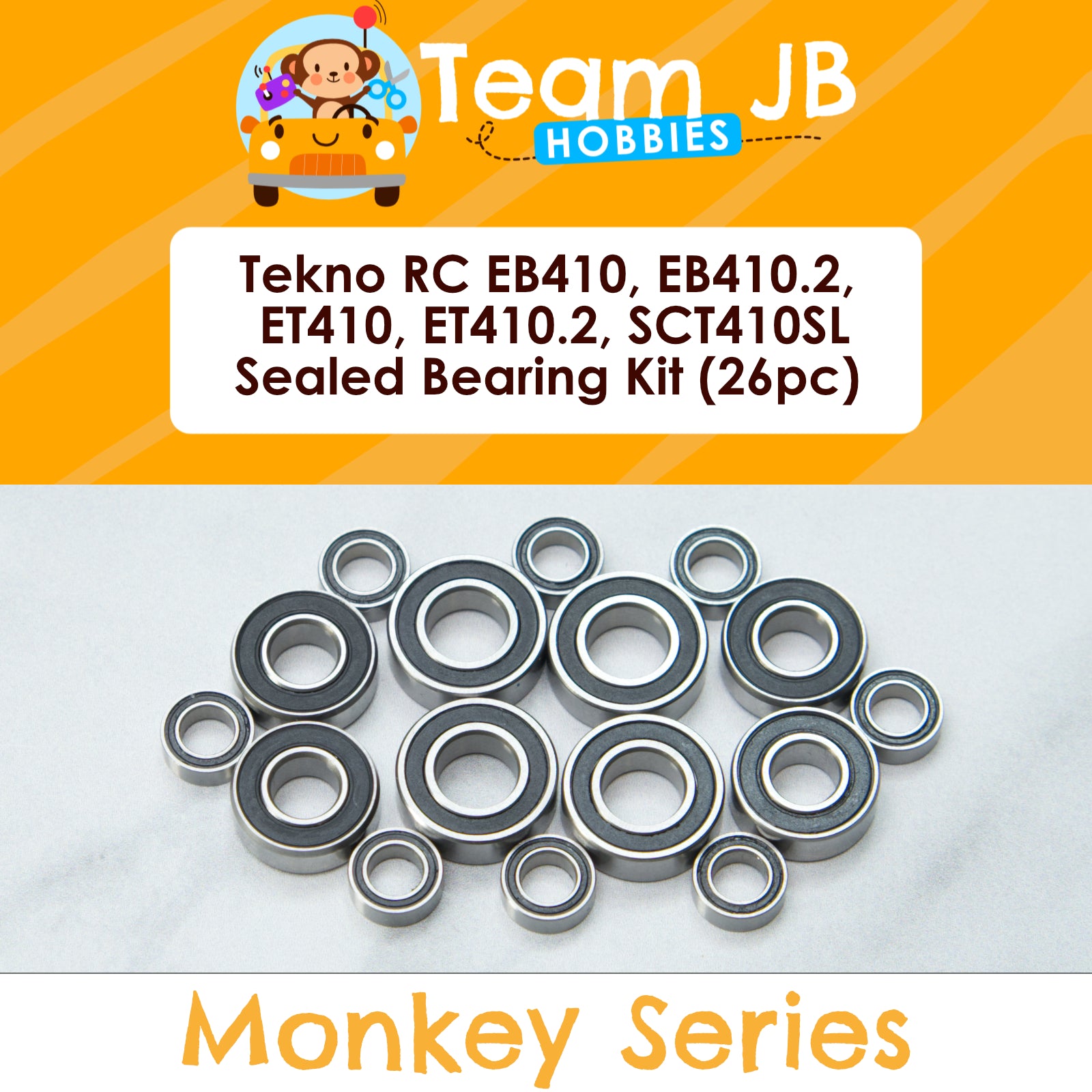 Tekno RC EB410, EB410.2, ET410, ET410.2, SCT410SL - Sealed Bearing Kit