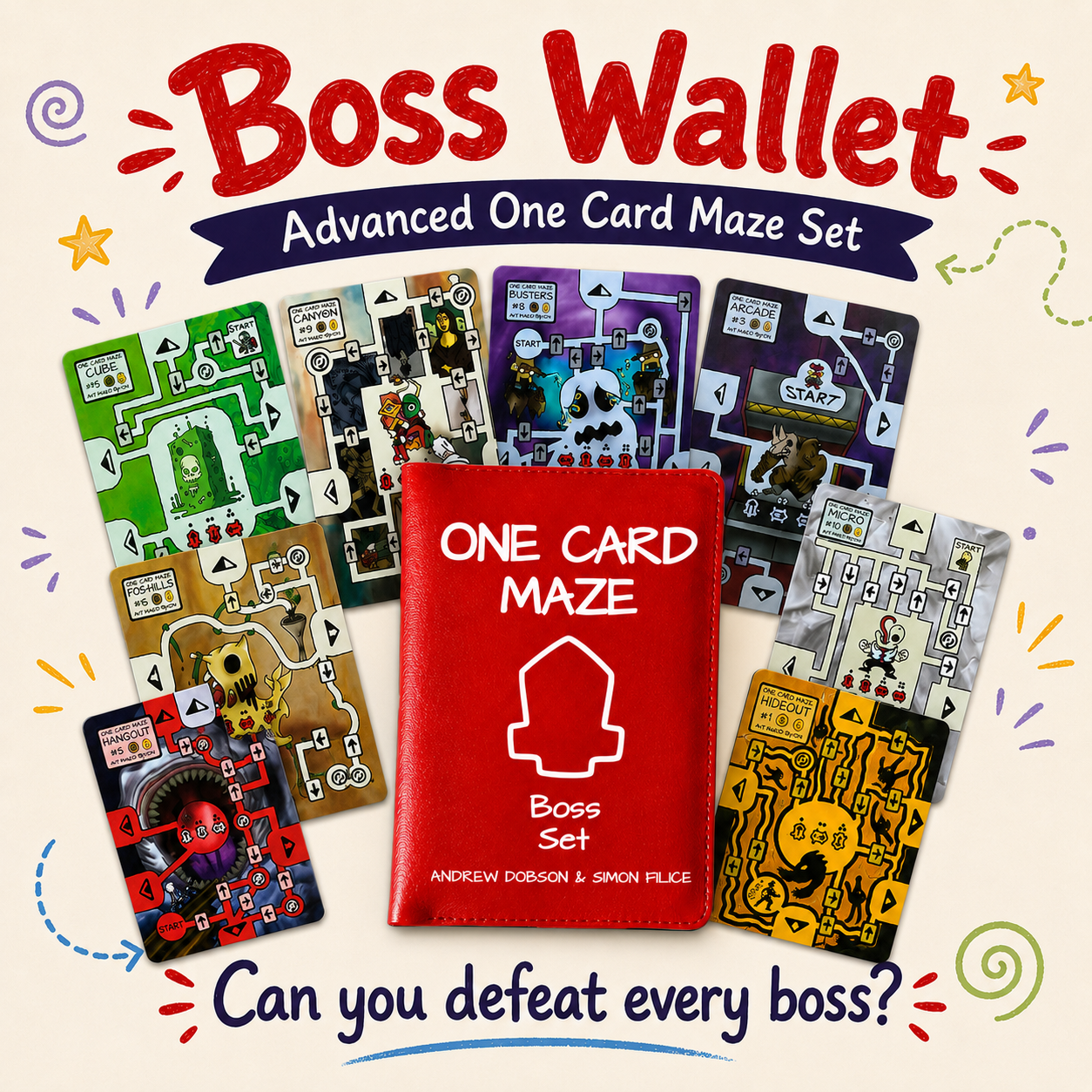 Boss Wallet – Advanced Maze Puzzle Set by One Card Maze