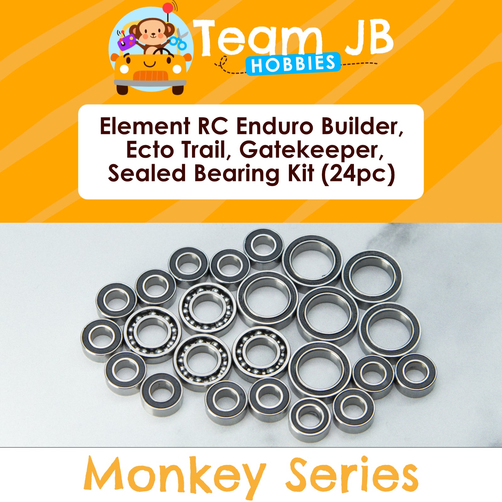 Element RC Enduro Builder, Ecto Trail, Gatekeeper, Sendero, Trailwalker - Sealed Bearing Kit