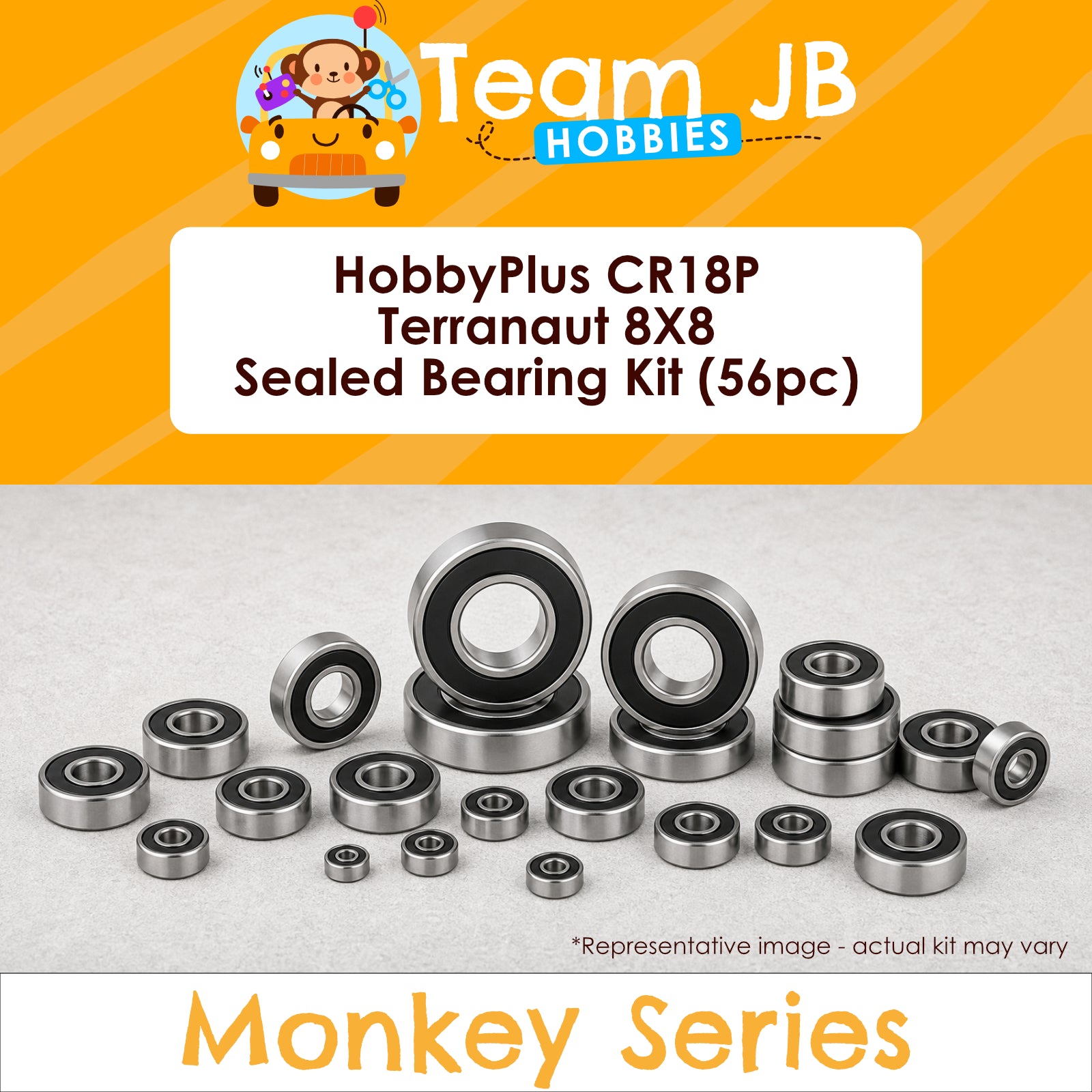 HobbyPlus CR18P Terranaut 8X8 - Sealed Bearing Kit