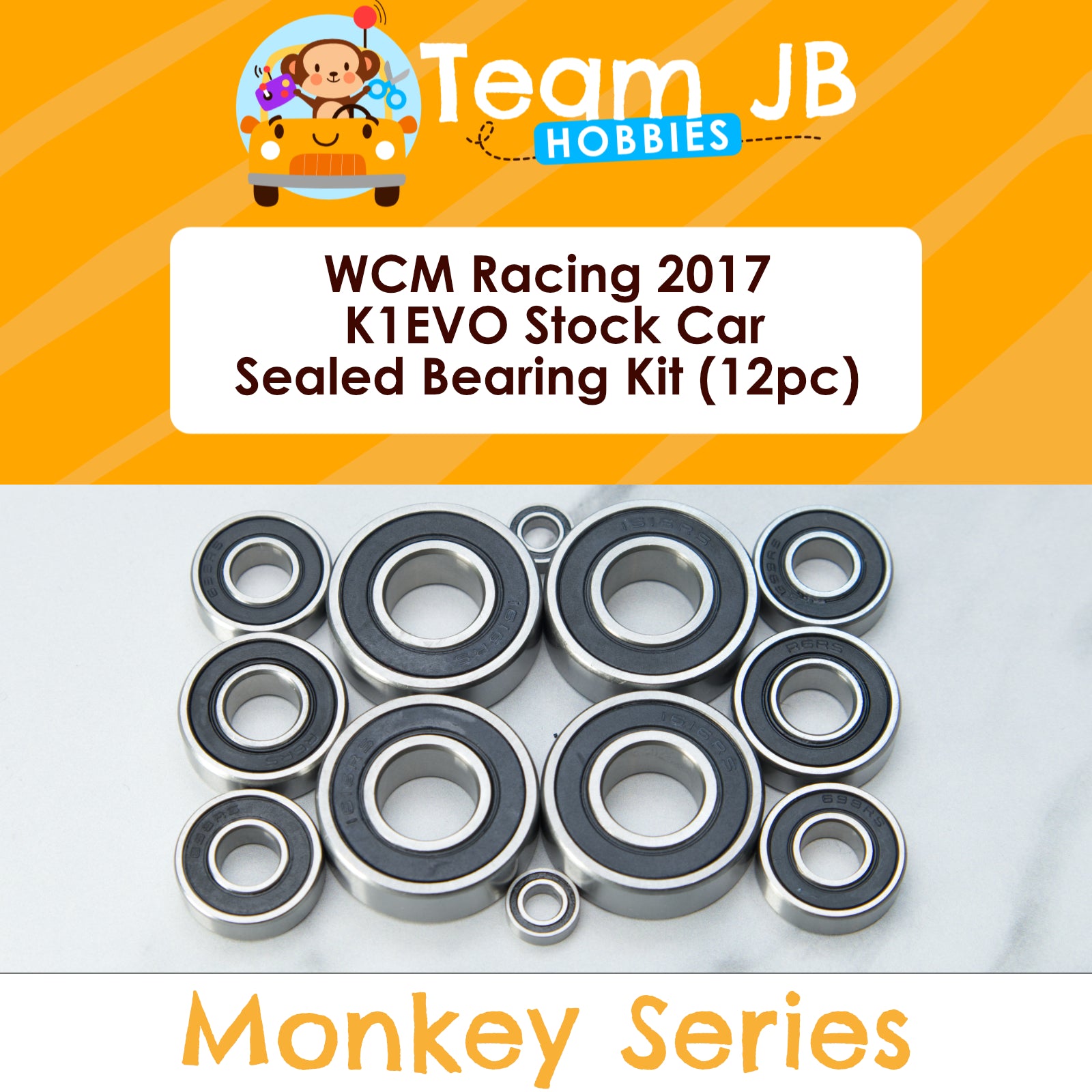 WCM Racing 2017 K1EVO Stock Car - Sealed Bearing Kit