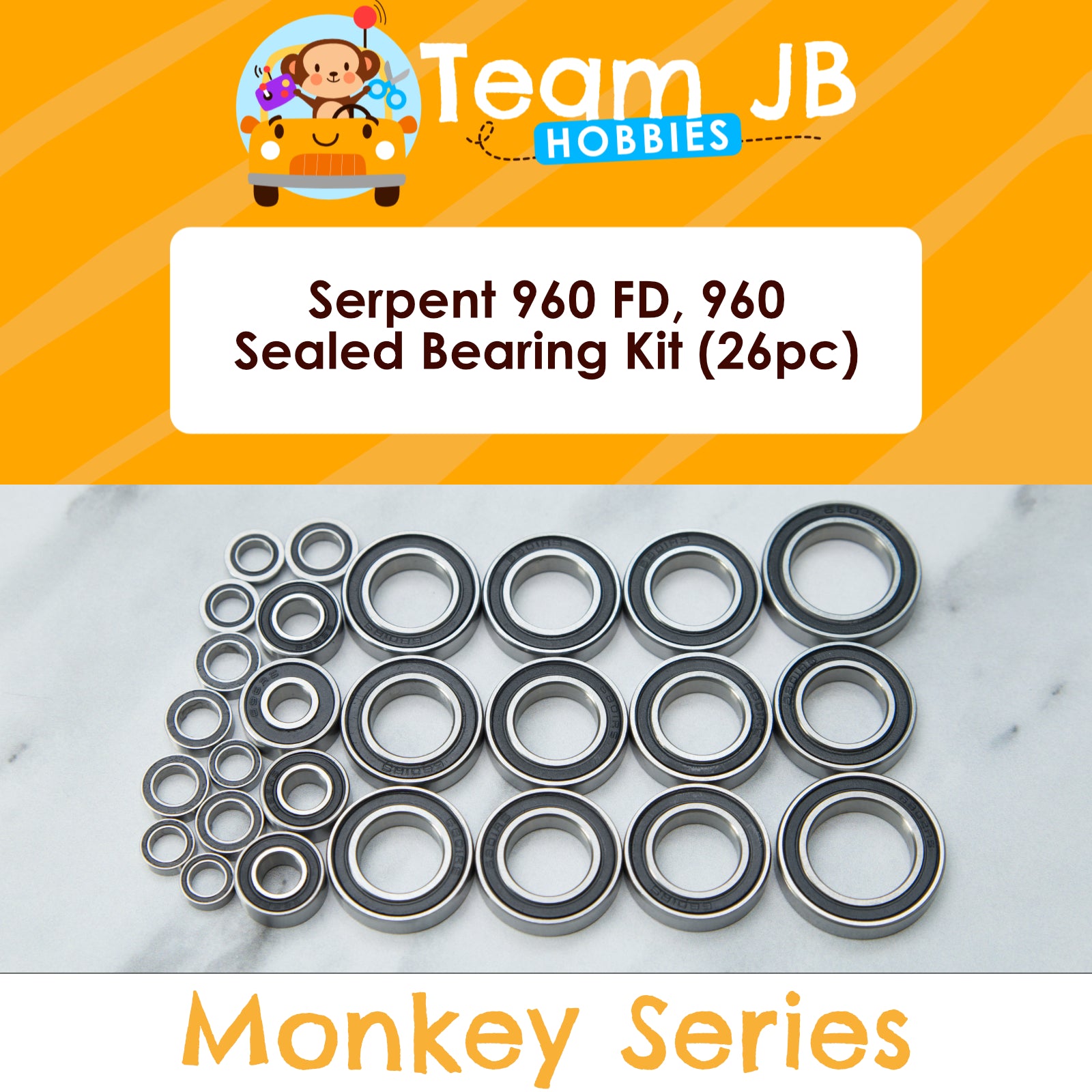 Serpent 960 FD, 960 - Sealed Bearing Kit