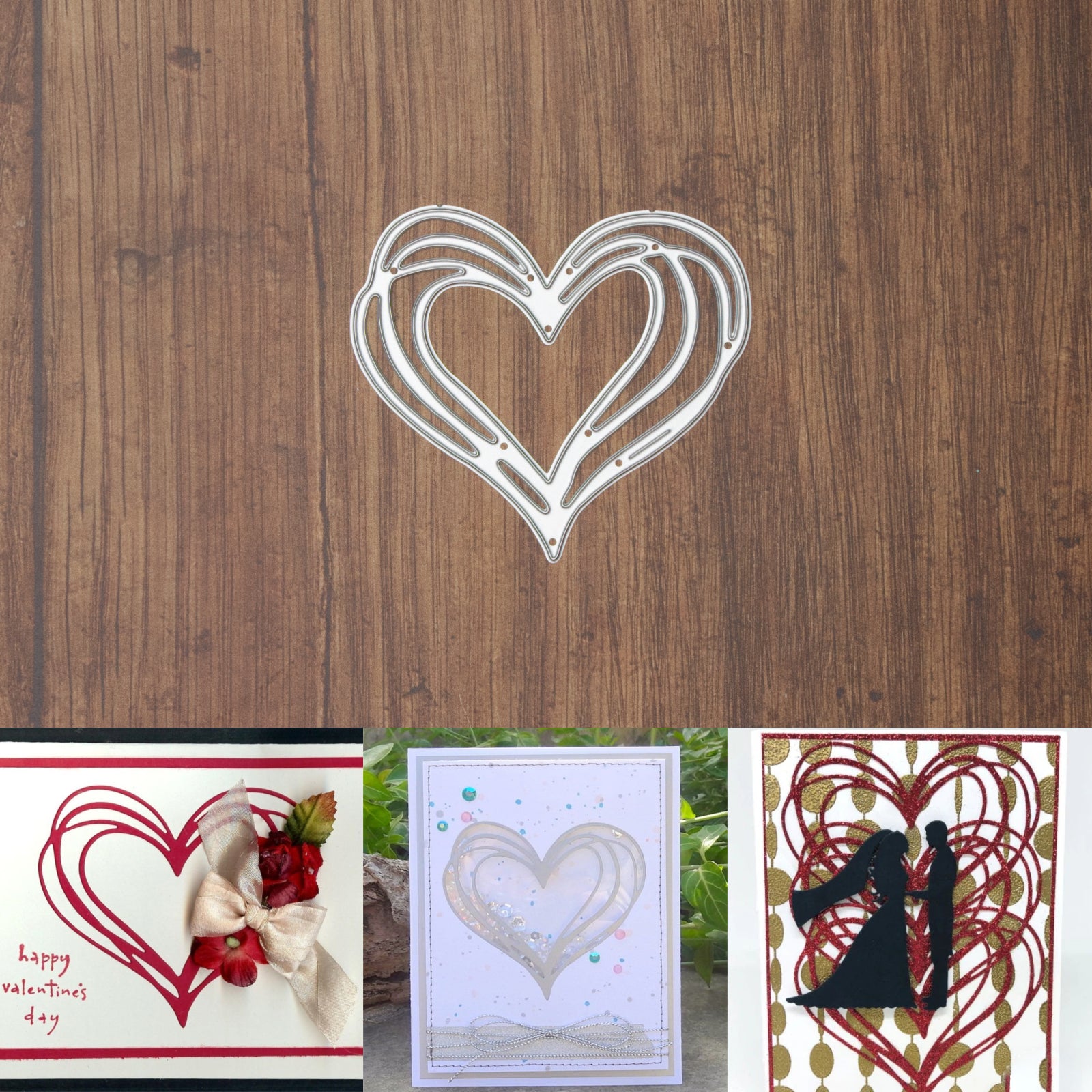 Scribble Heart Small Frame Cutting Die